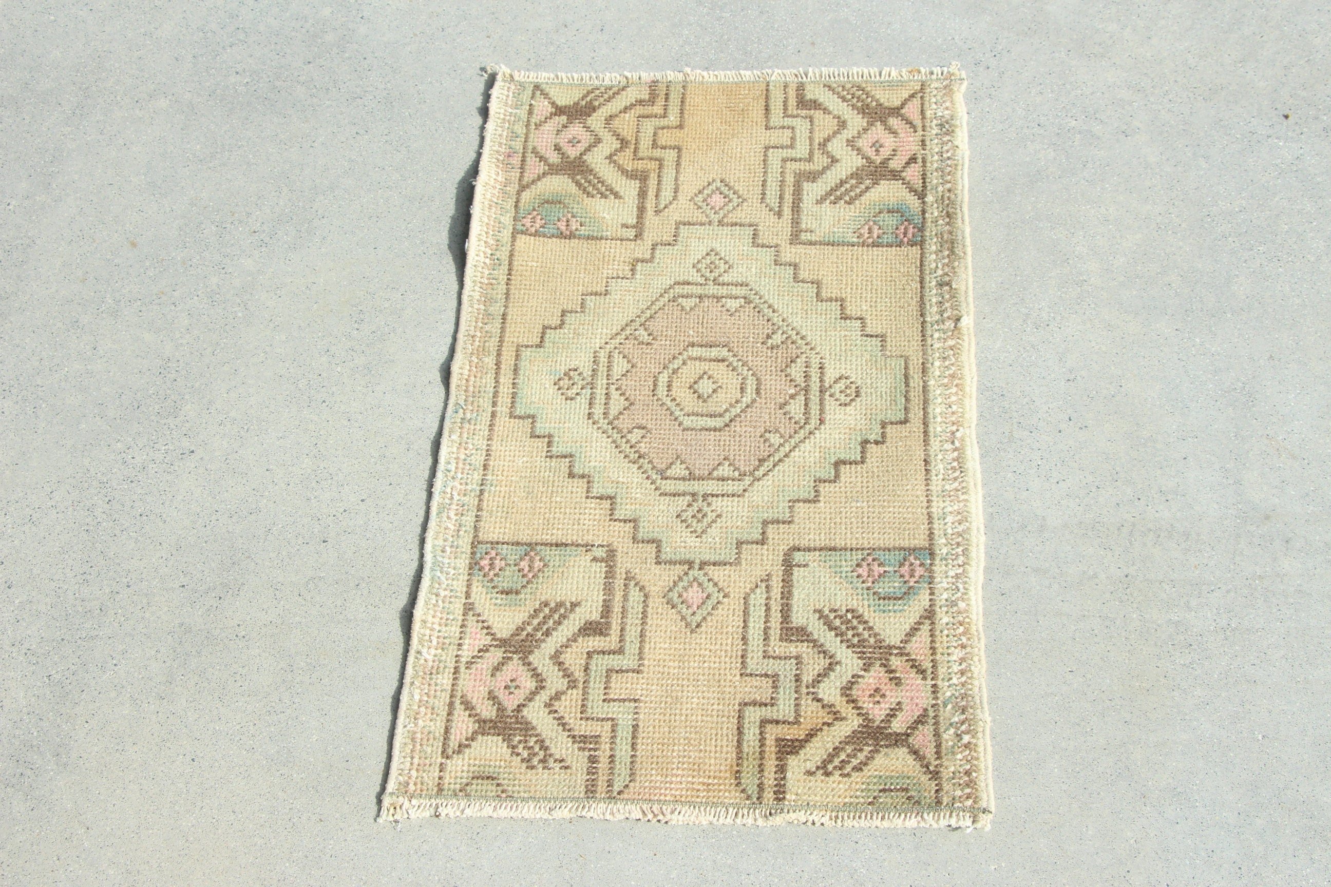 Bronze Antique Rug, Luxury Rug, Cool Rugs, Small Vintage Rug, Vintage Rug, Statement Rug, Entry Rug, 1.4x2.4 ft Small Rugs, Turkish Rug