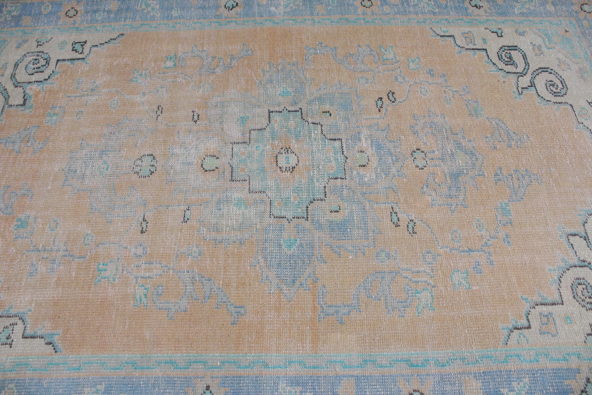 5.2x8.4 ft Büyük Halılar, Vintage Halı, Turuncu Fas Halıları, Türk Halısı, Yatak Odası Halısı, Sanat Halısı, Yemek Odası Halısı, Anadolu Halısı