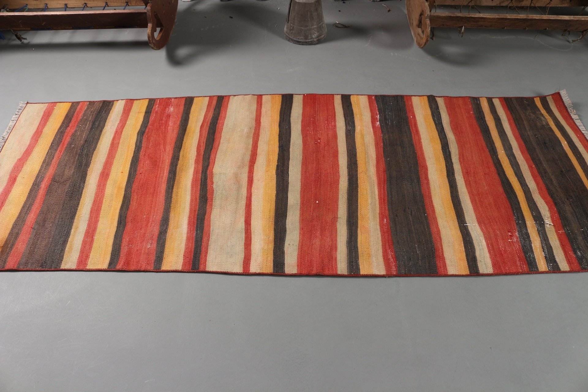 Vintage Halı, Siyah Anadolu Halısı, Kilim, 2.7x7.3 ft Runner Halısı, Fas Halısı, Türk Halıları, Koridor Halıları, Koridor Halıları, Yatak Odası Halısı