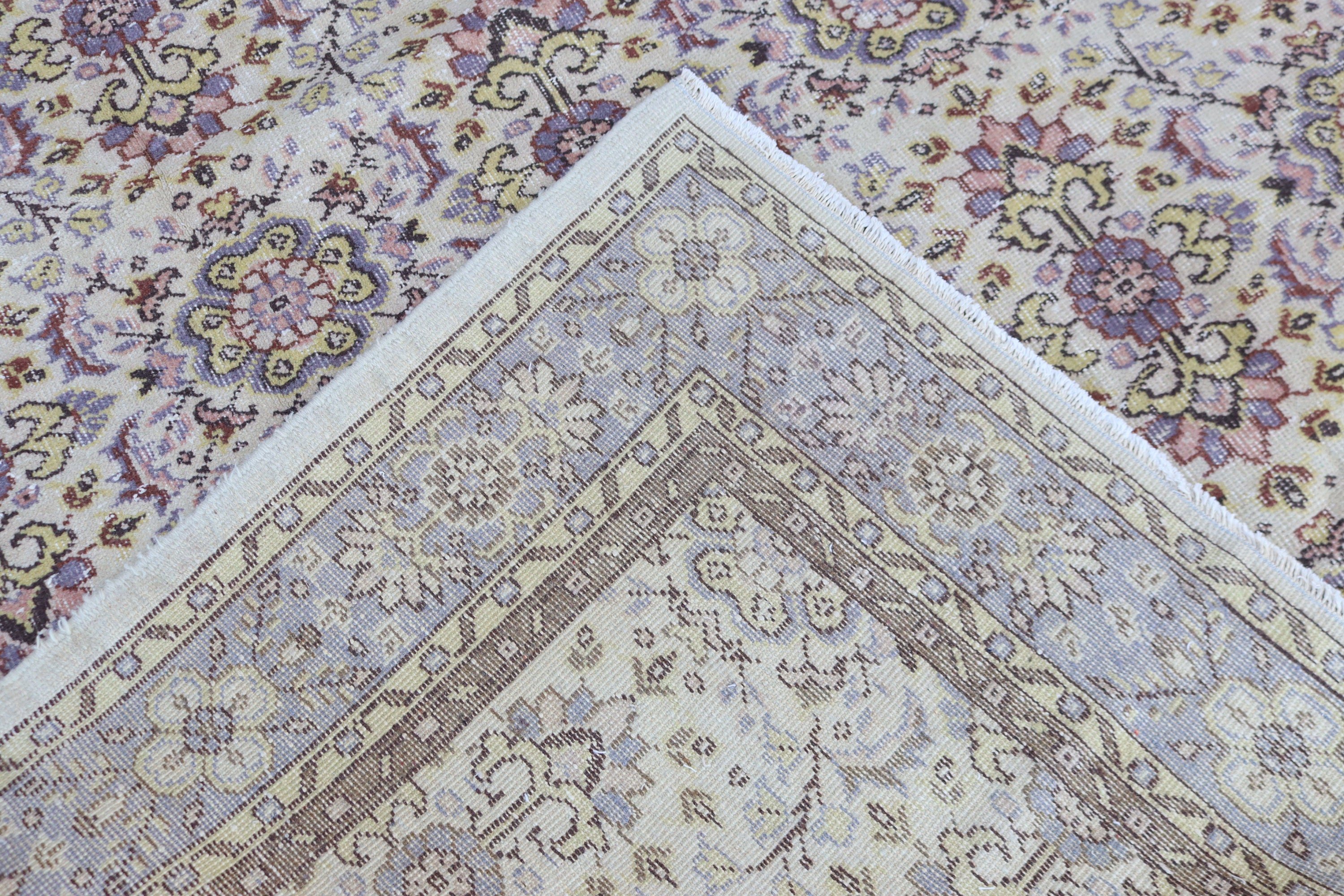 Yatak Odası Halısı, Büyük Vintage Halılar, Vintage Halı, 6.2x10.1 ft Büyük Halı, Oushak Halısı, Boho Halıları, Bej Bildirimi Halıları, Türk Halıları, Türkiye Halıları