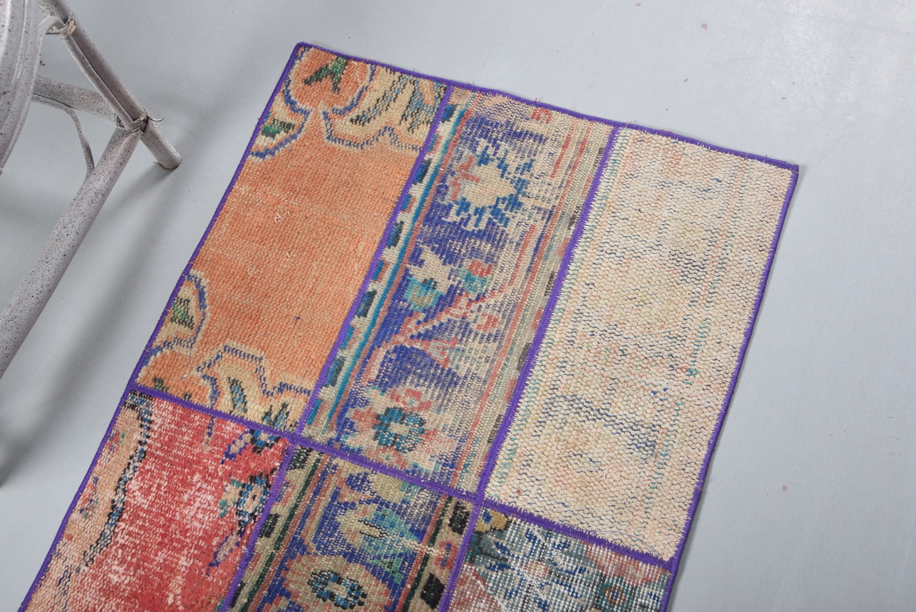 Kitchen Rugs, Vintage Rugs, Organic Rugs, Turkish Rug, 2.2x3.4 ft Small Rug, Bathroom Rugs, Blue Oriental Rug, Anatolian Rug