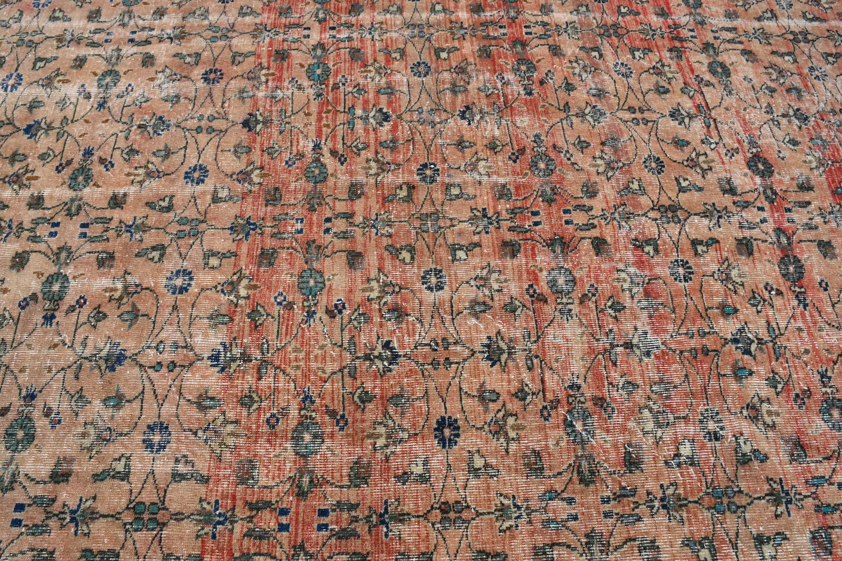 Living Room Rug, Red  5.2x7.8 ft Large Rug, Vintage Rug, Bedroom Rug, Turkish Rug, Boho Rug, Antique Rug