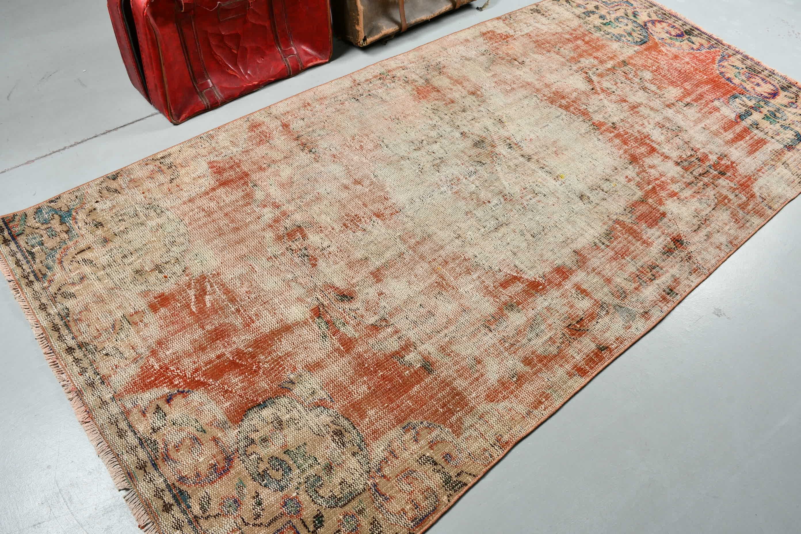 Rugs for Living Room, Anatolian Rugs, Moroccan Rugs, Turkish Rug, Red  4.3x8.7 ft Area Rugs, Vintage Rug, Nursery Rug