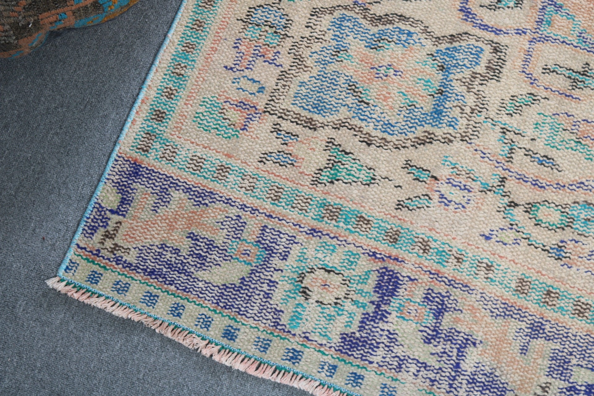 Ev Dekorasyonu Halıları, Mutfak Halısı, Yemek Odası Halıları, Vintage Halı, Büyük Oushak Halıları, 4,8x10,1 ft Büyük Halı, Türk Halıları, Yeşil Lüks Halılar