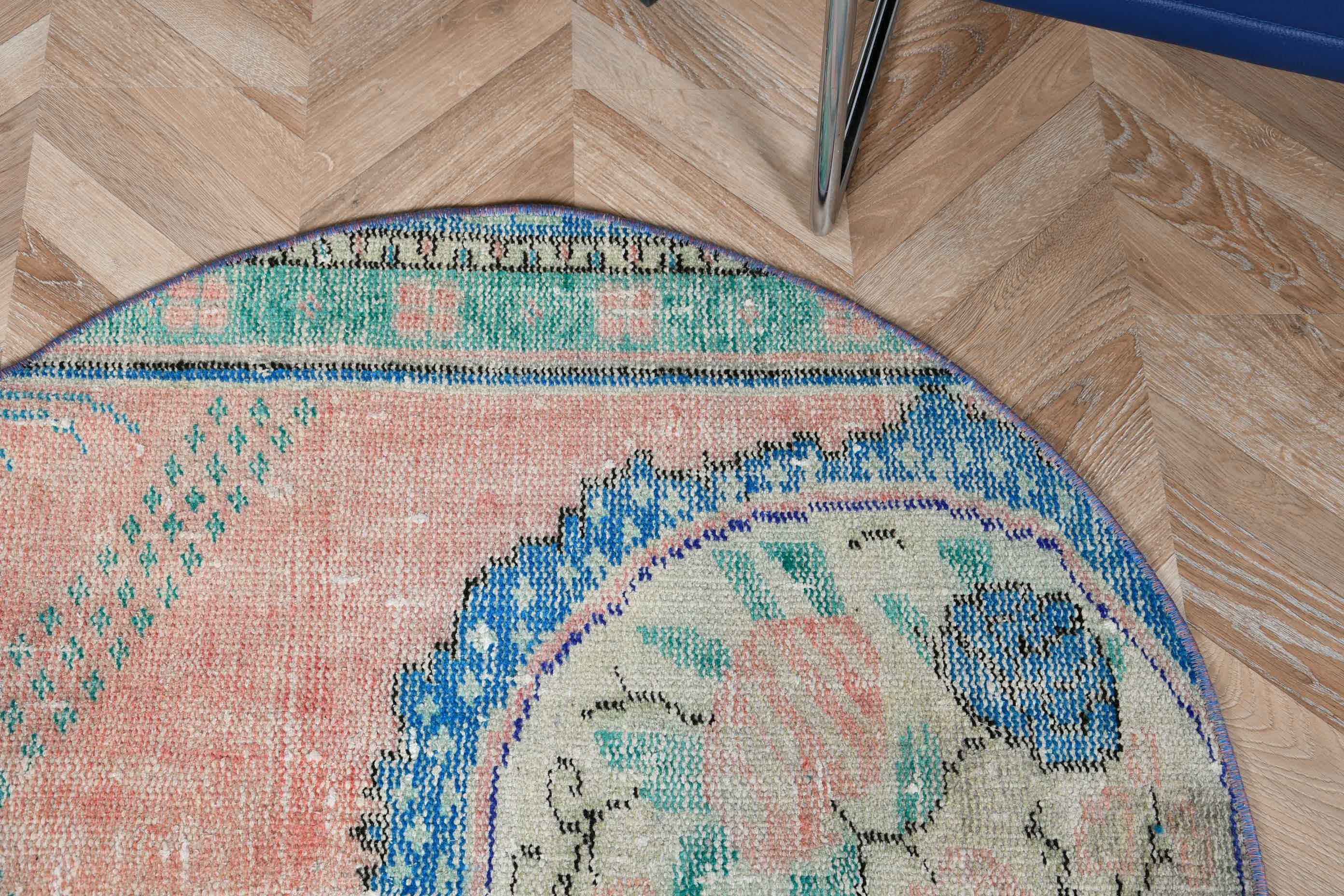 Vintage Halı, Anadolu Halısı, Yün Halılar, Yatak Odası Halıları, Çocuk Halısı, 3,1x3,1 ft Küçük Halılar, Pembe Anadolu Halısı, Mutfak Halıları, Türk Halısı