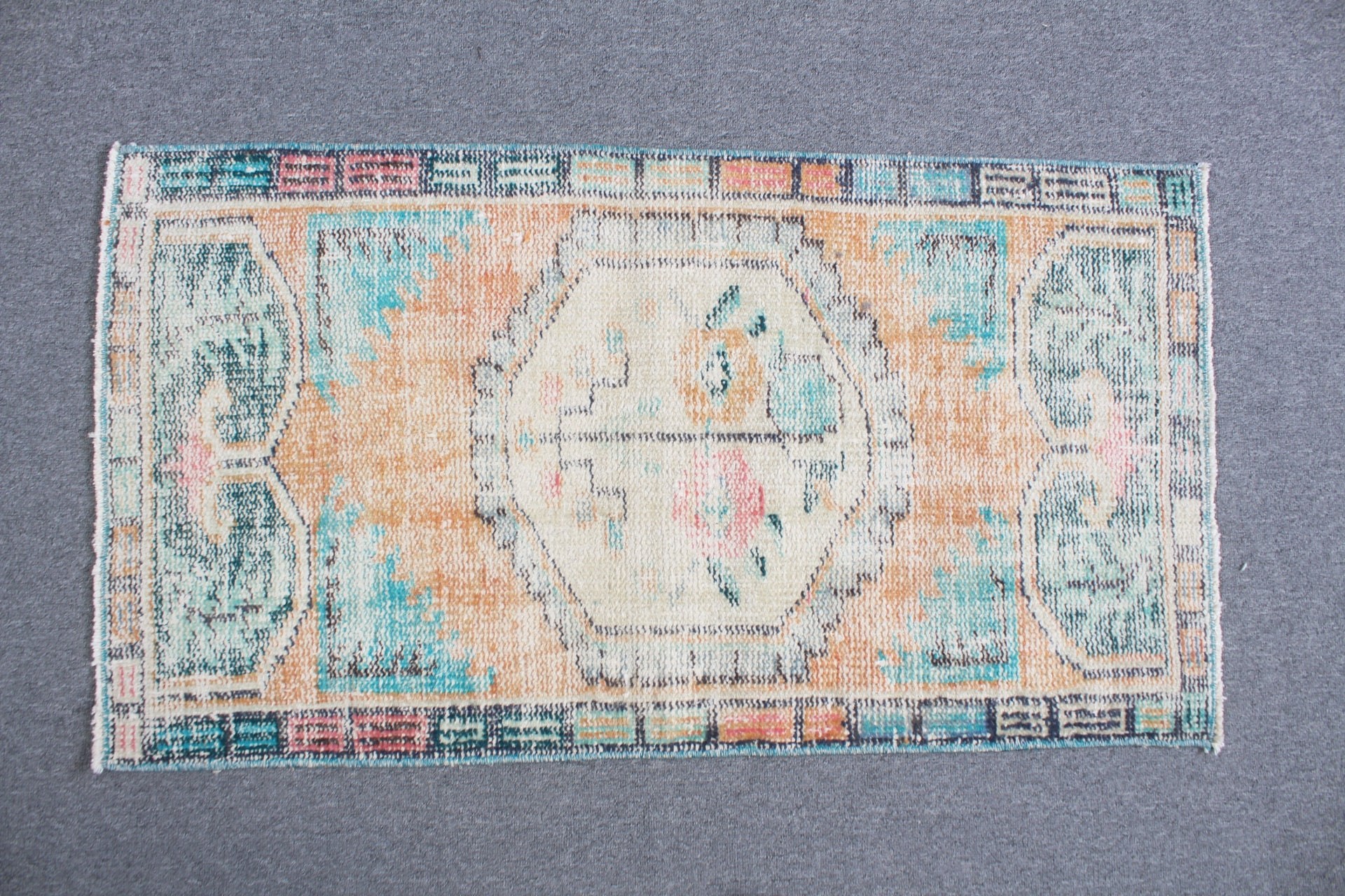 Old Rugs, Nursery Rug, Entry Rugs, Turkish Rug, Green Antique Rugs, Moroccan Rug, Home Decor Rug, 1.9x3.6 ft Small Rug, Vintage Rug