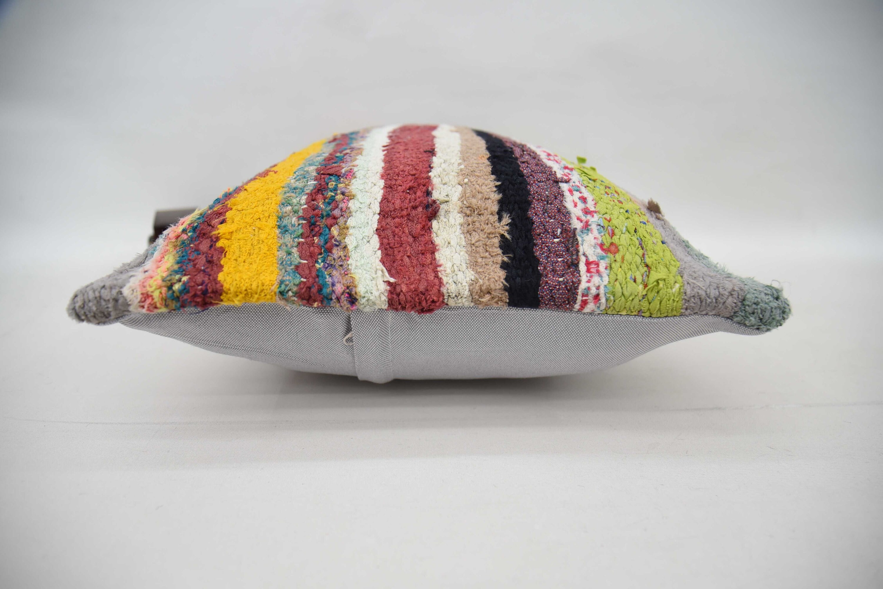 16"x24" Green Cushion Cover, Kilim Cushion Sham, Authentic Pillow Cover, Floor Cushion Cover, Vintage Kilim Pillow, Turkish Pillow