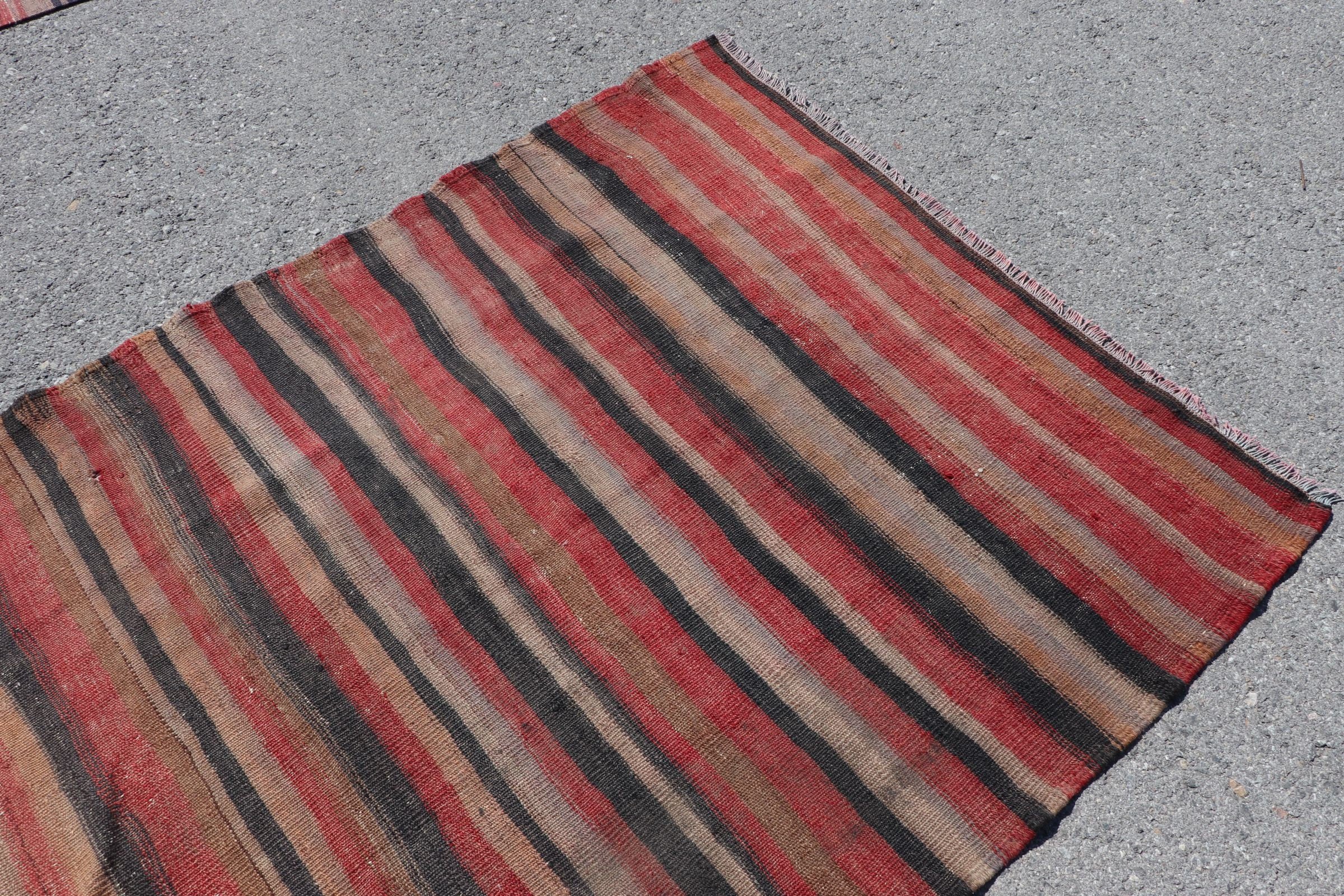 Anadolu Halısı, Yemek Odası Halısı, Kilim, Vintage Halı, 4.2x7.9 ft Alan Kilimi, Türk Halısı, Kırmızı Yatak Odası Halıları, Antika Halılar, Oturma Odası Halısı