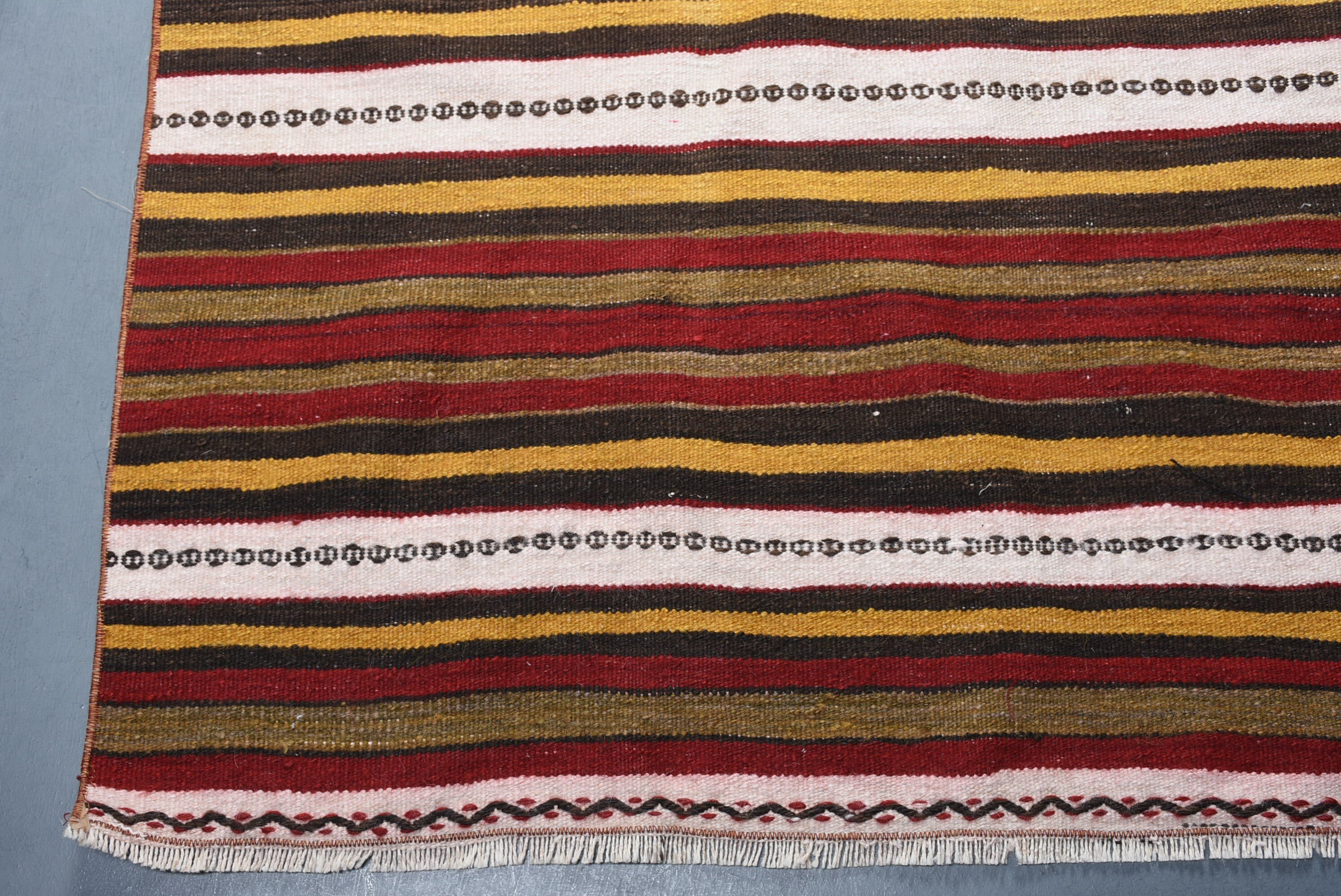 Living Room Rug, Vintage Rugs, Turkish Rugs, 6.1x9.6 ft Large Rug, Red Kitchen Rug, Salon Rug, Kitchen Rug, Flatweave Rug