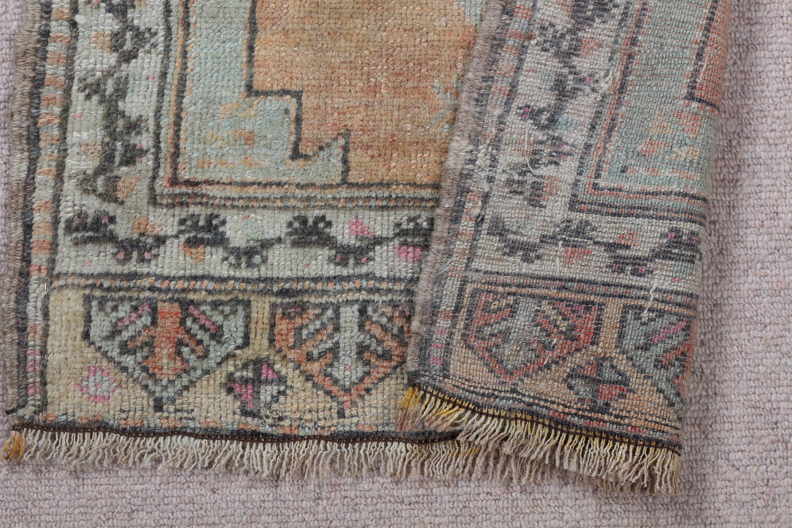 Banyo Halıları, Fas Halıları, Vintage Halılar, Bej Ev Dekorasyonu Halısı, Araba Paspas Halısı, 1.9x2.9 ft Küçük Halı, Türk Halıları, Düz Dokuma Halı