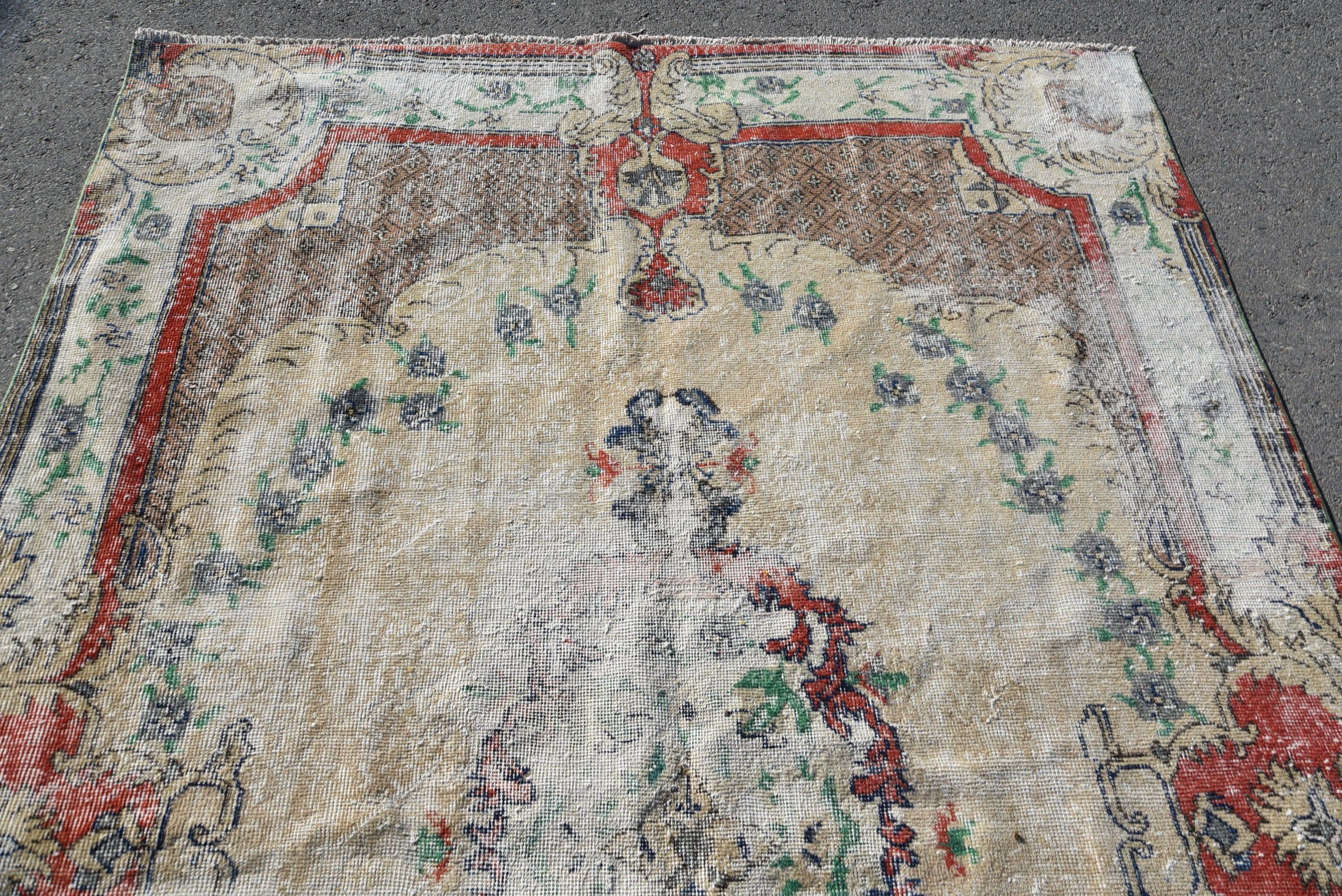 Living Room Rug, Pale Rugs, Turkish Rug, Cool Rug, Bedroom Rug, 6.1x9.2 ft Large Rugs, Kitchen Rug, Vintage Rugs, Rugs for Dining Room