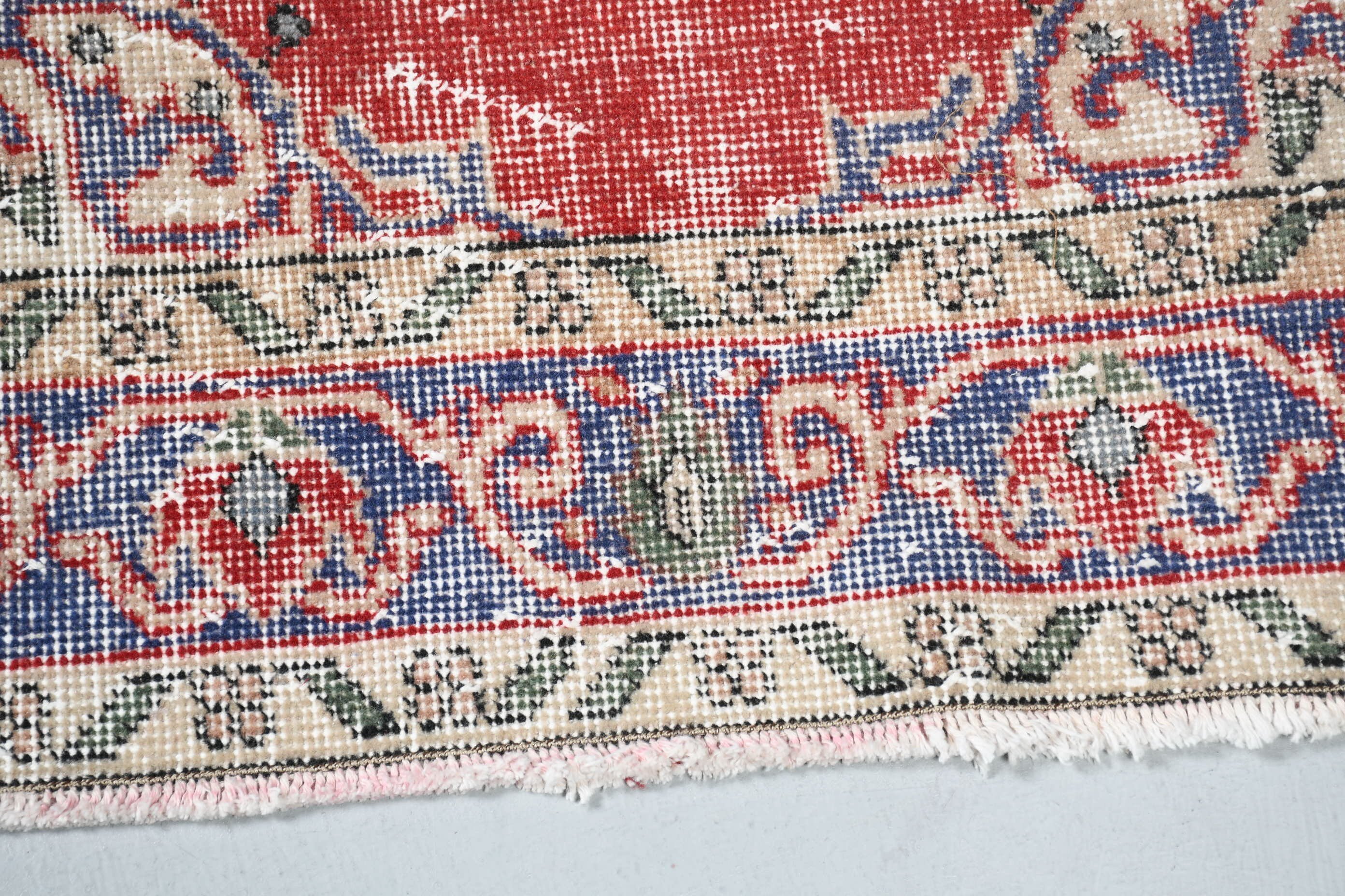 Turkish Rug, Living Room Rug, Moroccan Rug, Vintage Rug, Oushak Rug, Red Anatolian Rug, Custom Rug, 3.6x6.7 ft Area Rugs, Nursery Rug