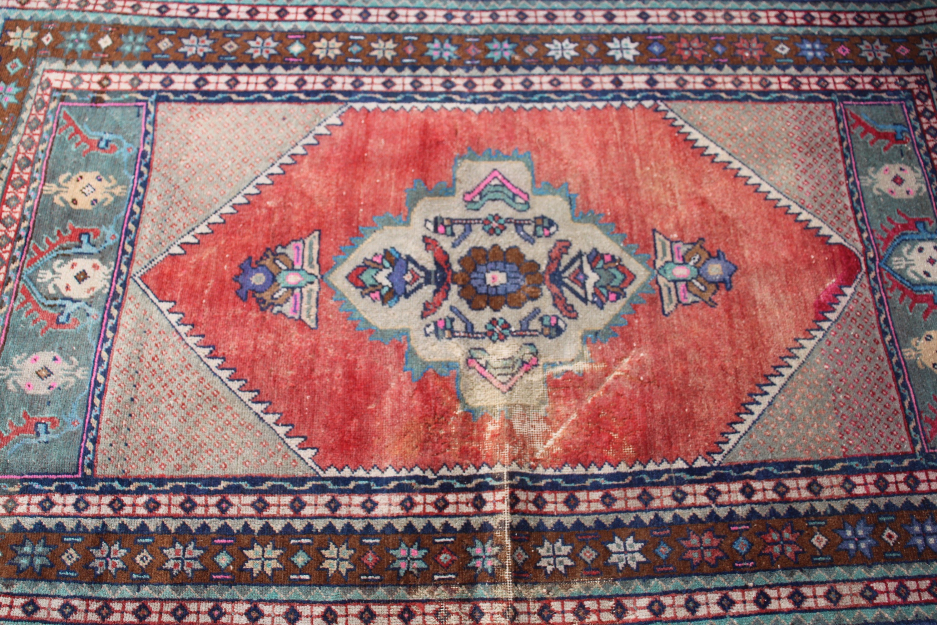 Türkiye Halısı, Türk Halısı, 3,4x5,5 ft Aksan Halıları, Yatak Odası Halıları, Kırmızı Açıklama Halıları, Yün Halısı, Anadolu Halıları, Vintage Halılar, Mutfak Halısı