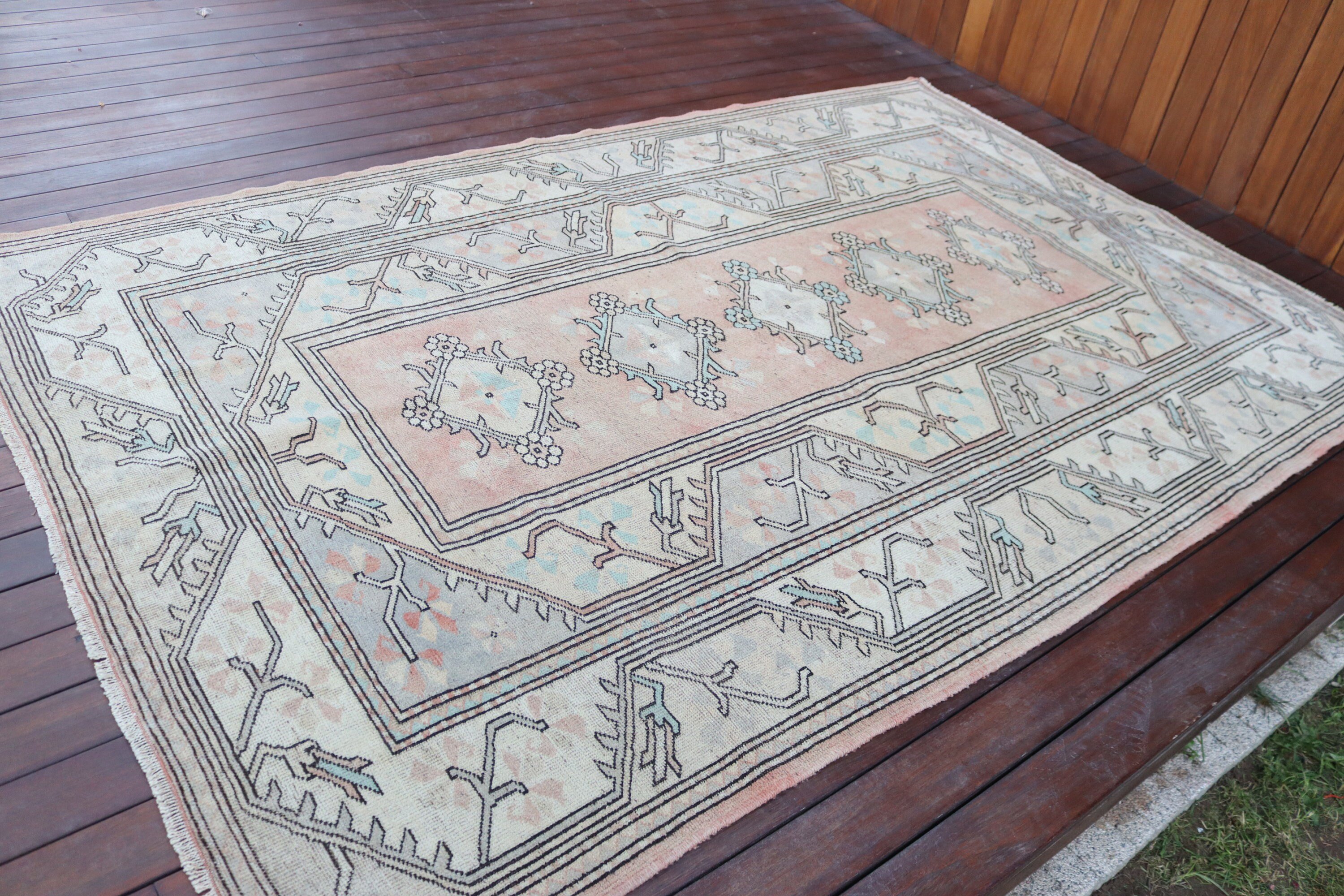 Kabile Halıları, Büyük Vintage Halı, Türk Halıları, Vintage Halı, Salon Halıları, Bej Anadolu Halıları, Harika Halılar, 5.2x8 ft Büyük Halı, Anadolu Halıları