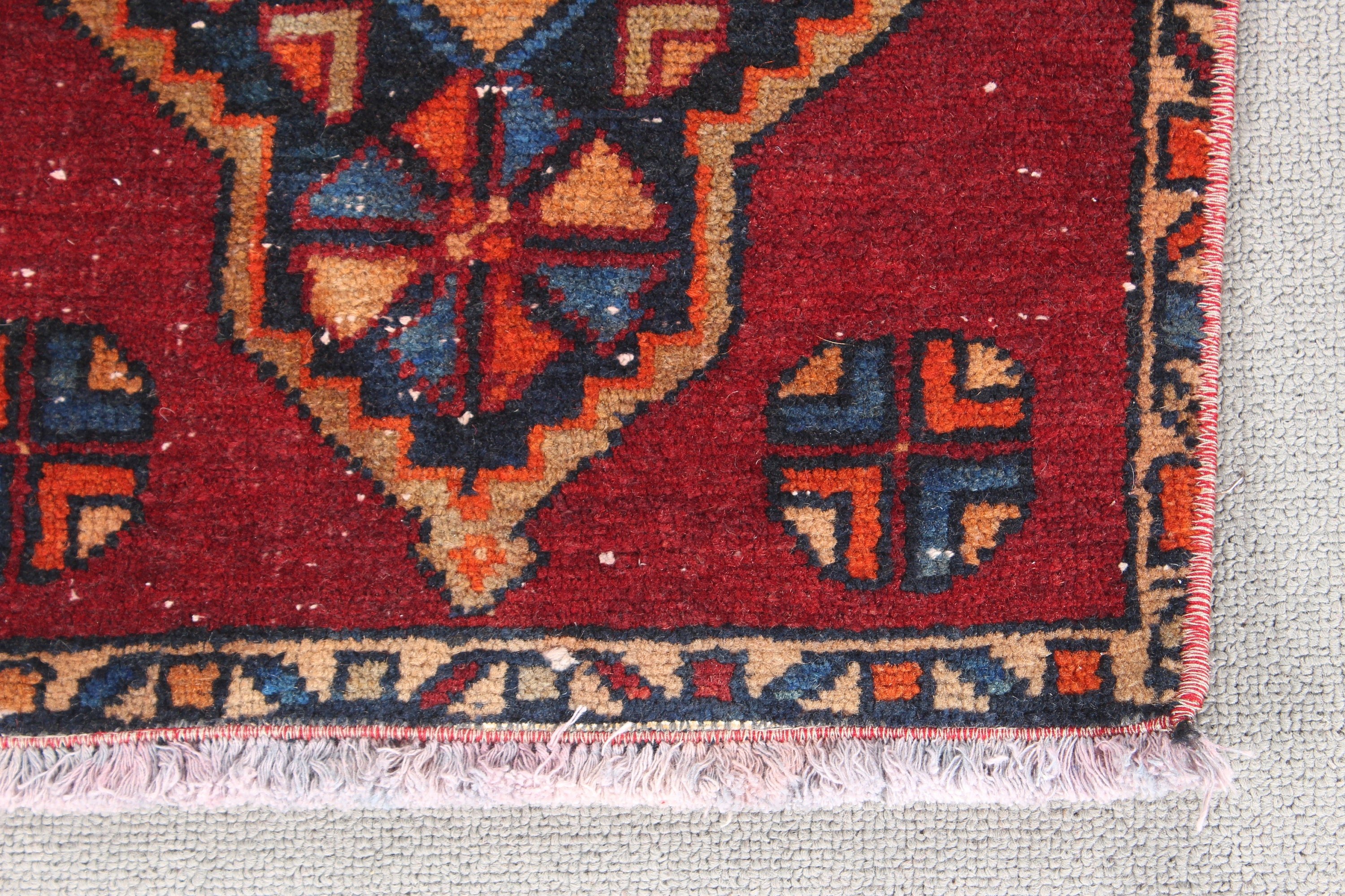 Nursery Rug, Red Cool Rugs, Vintage Rug, 1.3x2.6 ft Small Rugs, Wool Rugs, Vintage Decor Rug, Turkish Rugs, Moroccan Rug, Wall Hanging Rugs