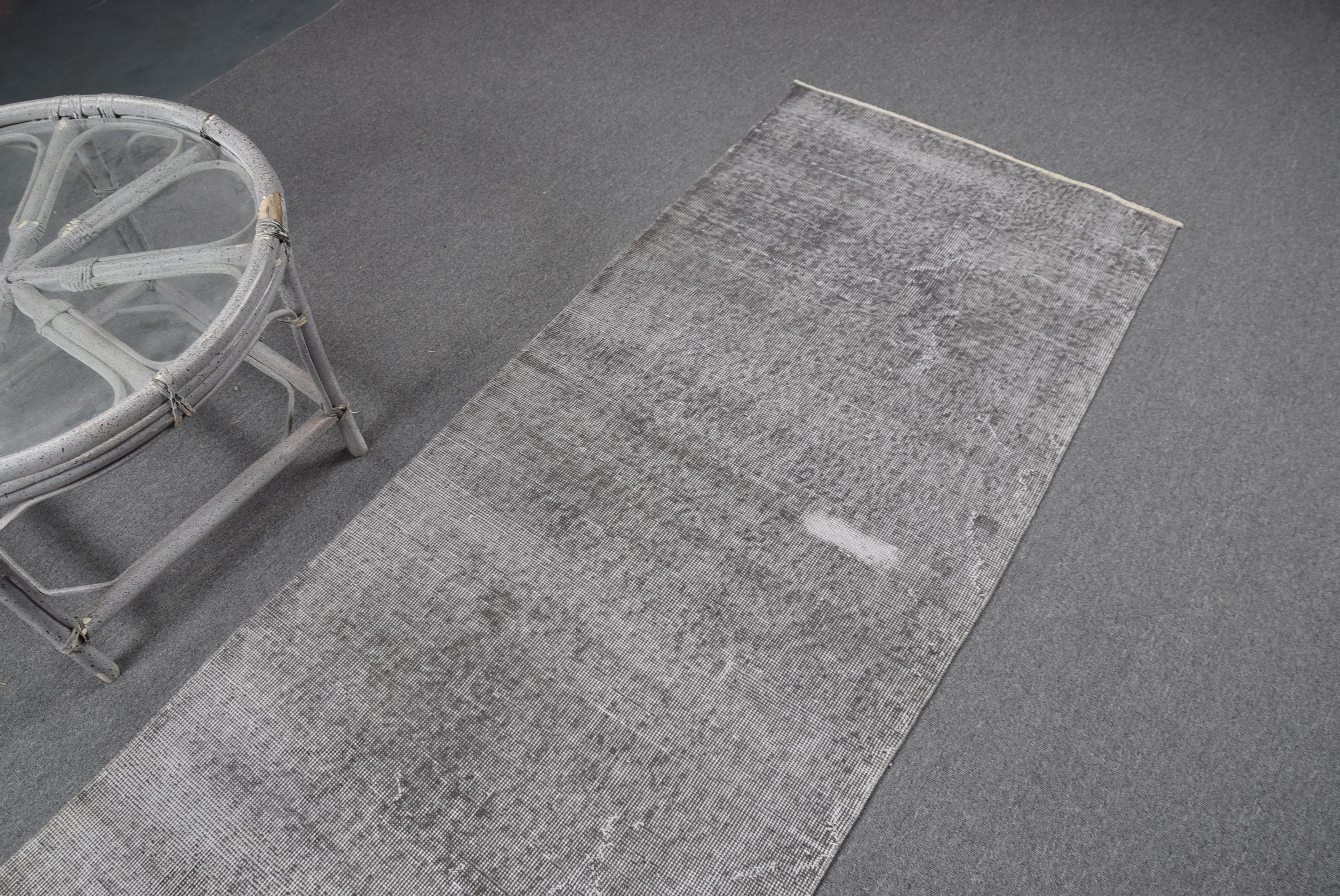 Nomadic Rug, Hallway Rug, Corridor Rugs, Floor Rugs, Turkish Rug, Home Decor Rug, Gray  2.6x10.1 ft Runner Rug, Vintage Rug