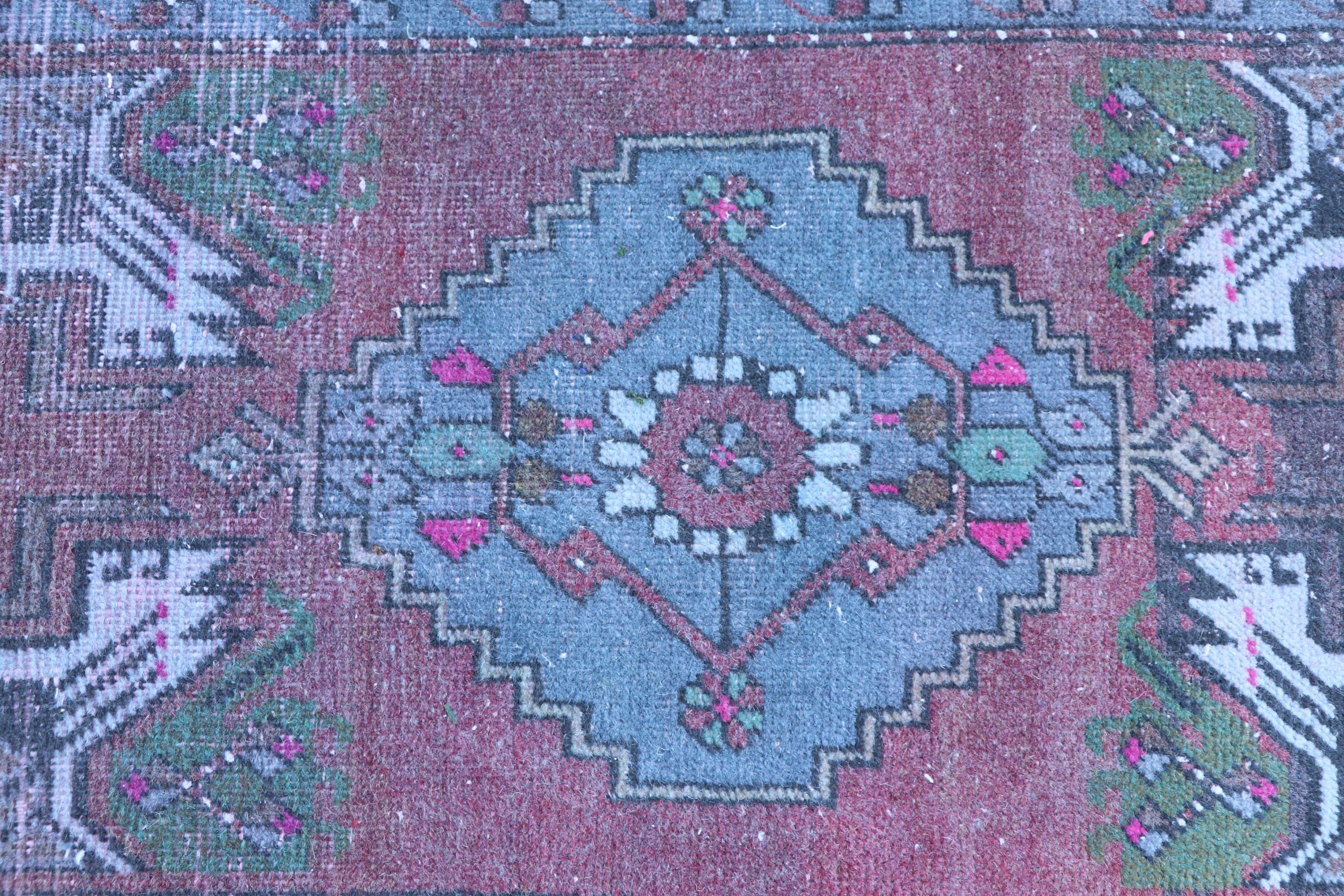 Banyo Halıları, Hindi Halıları, Vintage Halı, Türk Halıları, Oryantal Halılar, Mor Açıklama Halısı, Boho Halıları, 1.6x3.6 ft Küçük Halılar, Duvara Asılı Halılar