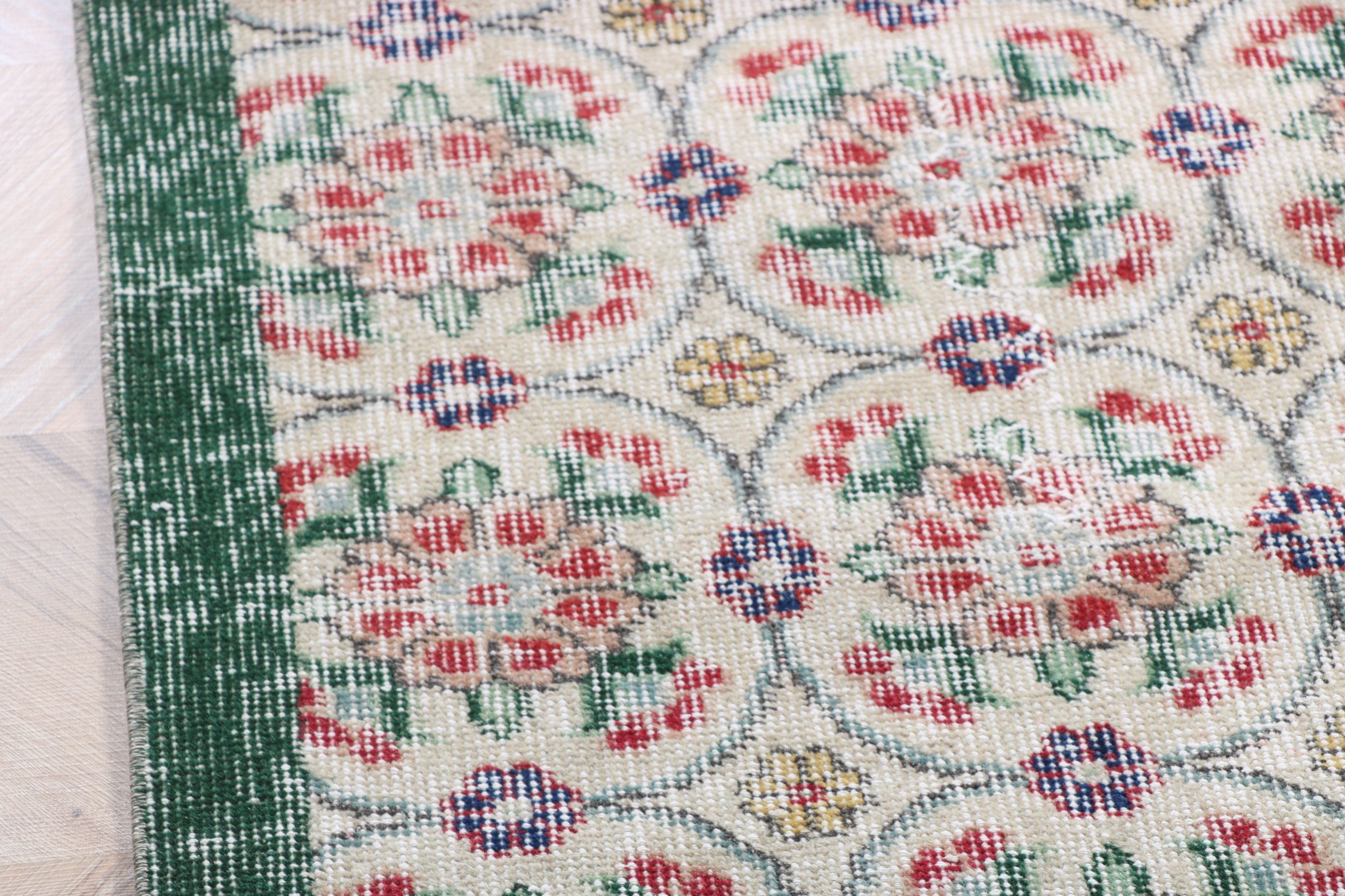 Boho Halılar, Oryantal Halılar, Bej Nötr Halılar, Mutfak Halıları, Vintage Halılar, Oushak Halılar, 3,5x6,3 ft Accent Halı, Türk Halıları, Yatak Odası Halıları