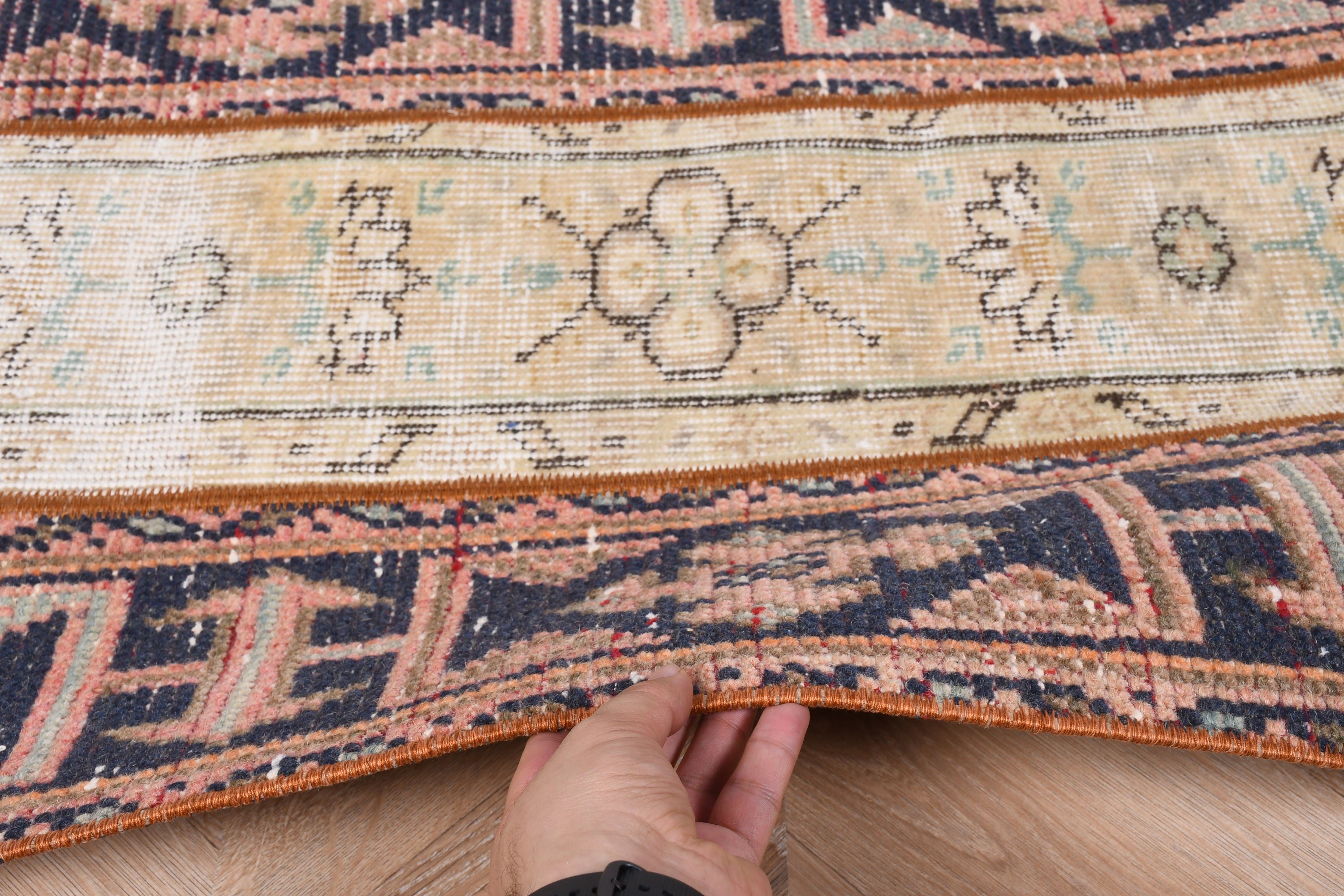 Antique Rug, Vintage Rug, Beige Anatolian Rug, Rugs for Door Mat, Bath Rug, Nursery Rugs, Turkish Rug, 1.9x3.7 ft Small Rugs, Wool Rug