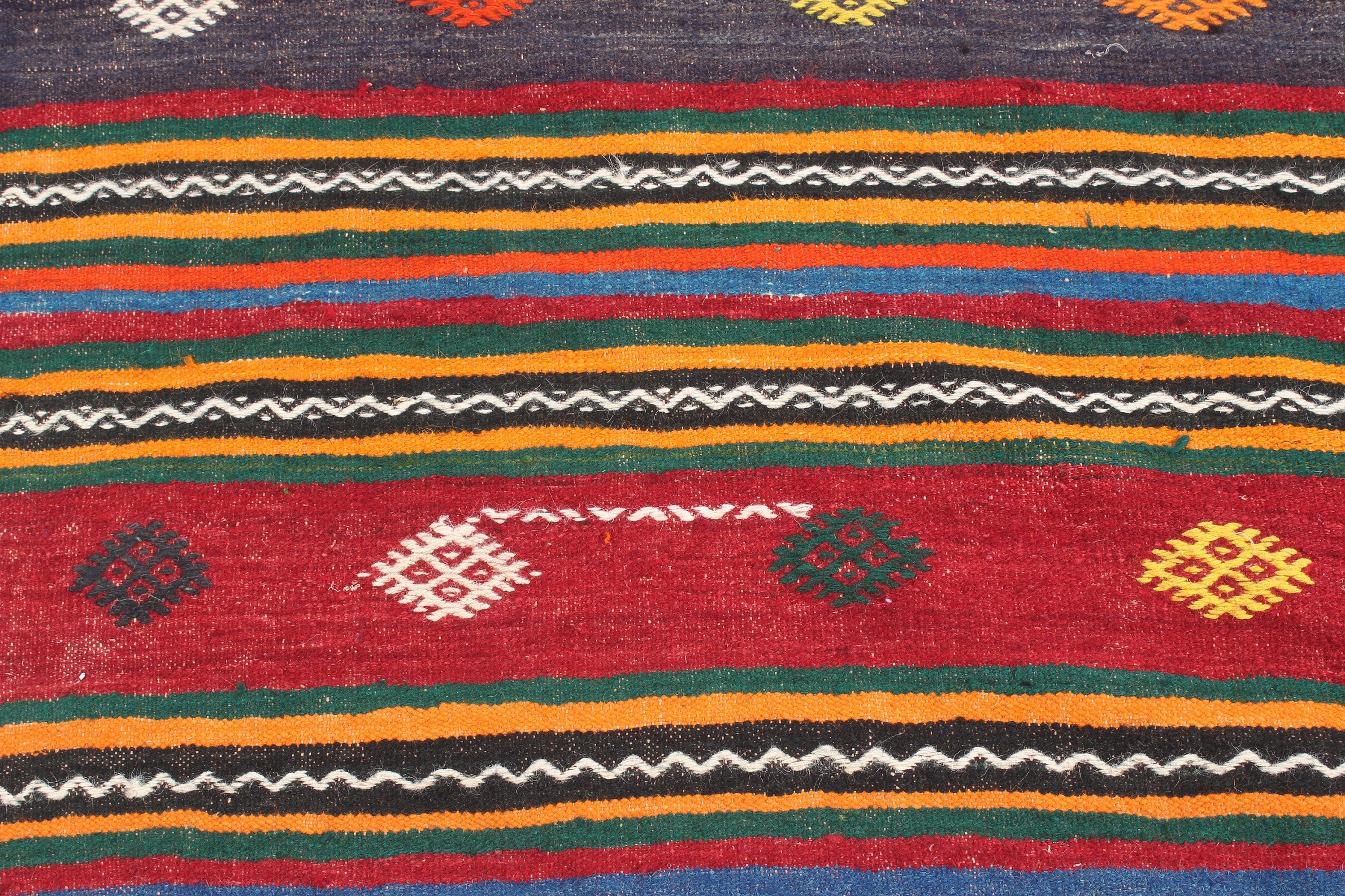 Kilim, Oryantal Halılar, Yemek Odası Halıları, 5,7x10,9 ft Büyük Halılar, Türk Halısı, Yatak Odası Halısı, Turuncu Yer Halıları, Vintage Halı