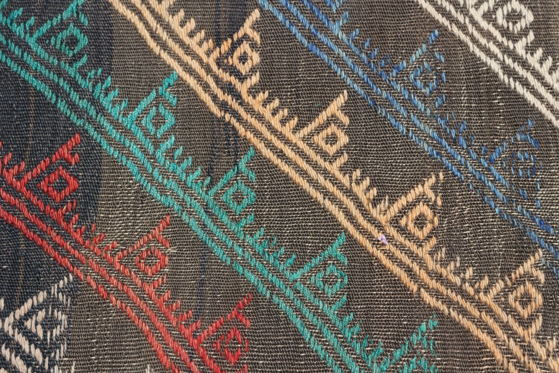 Türk Halısı, Boho Halısı, 2.6x5.8 ft Accent Halısı, Kilim, Mutfak Halısı, Vintage Halı, Kahverengi Zemin Halısı, Giriş Halısı, Çocuk Odası Halıları