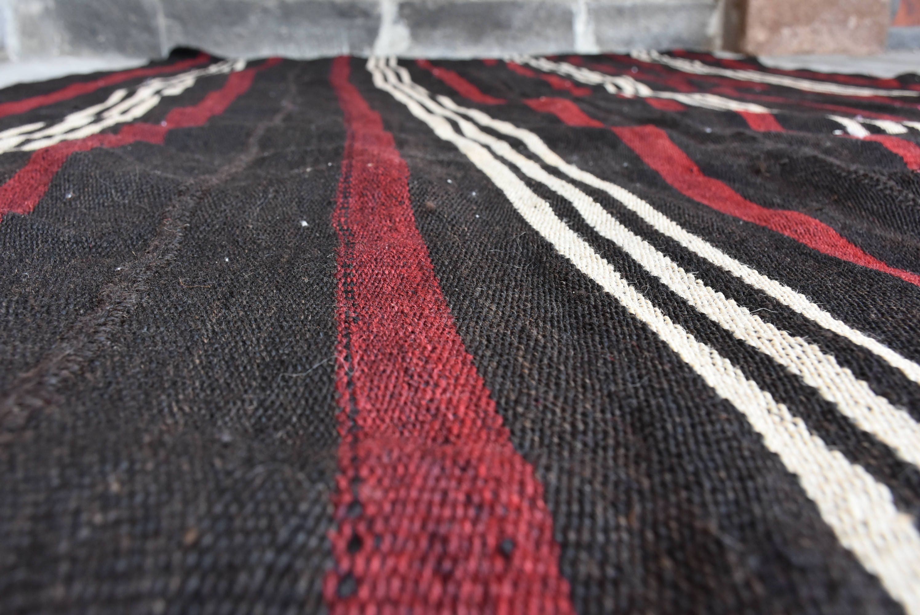 Turkish Rug, Black  6.1x9.4 ft Large Rug, Moroccan Rug, Dining Room Rugs, Kilim, Bedroom Rugs, Vintage Rug, Living Room Rug