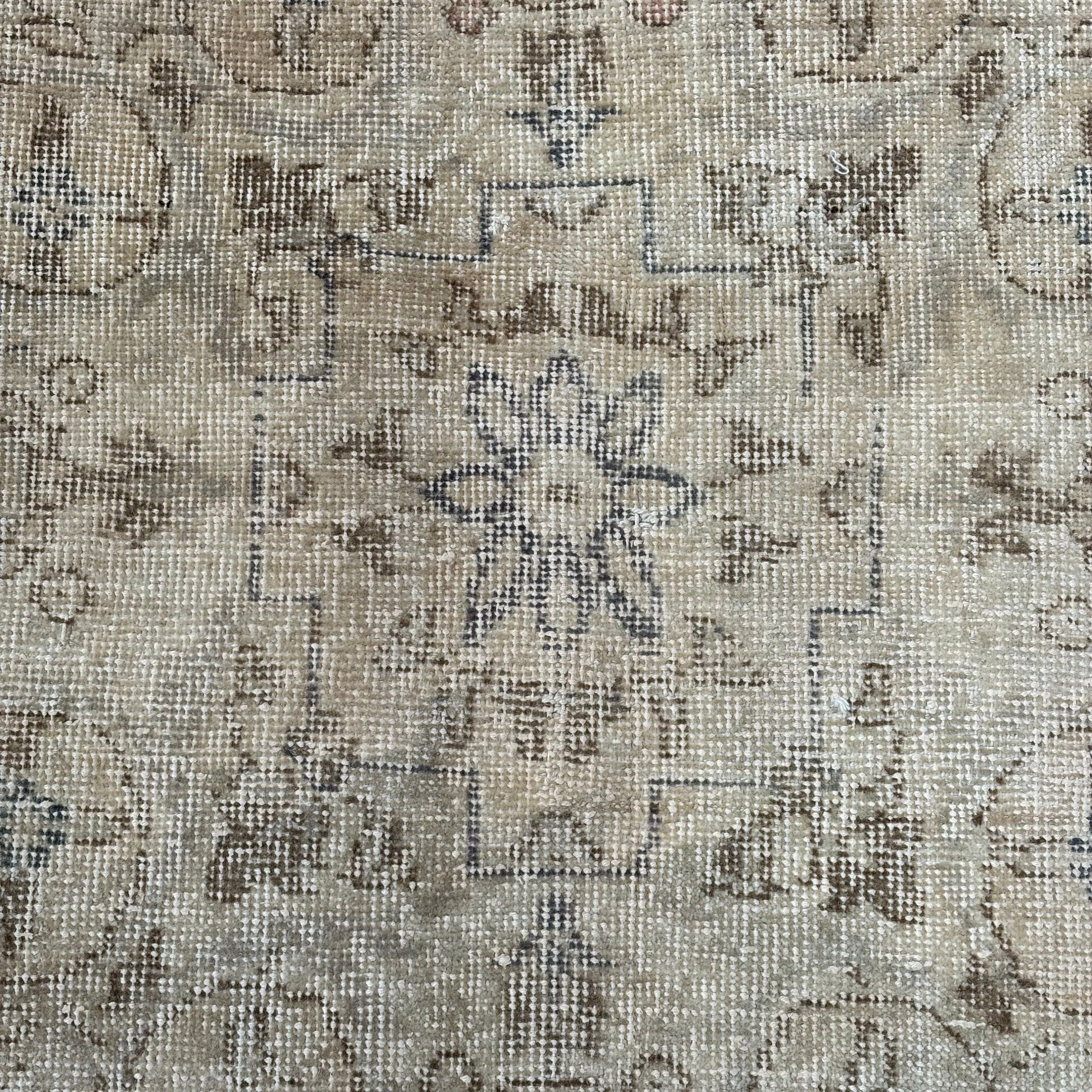 Brown Oriental Rugs, Turkish Rug, Geometric Rug, 6.8x10.1 ft Large Rugs, Salon Rugs, Oushak Rug, Dining Room Rug, Turkey Rugs, Vintage Rug