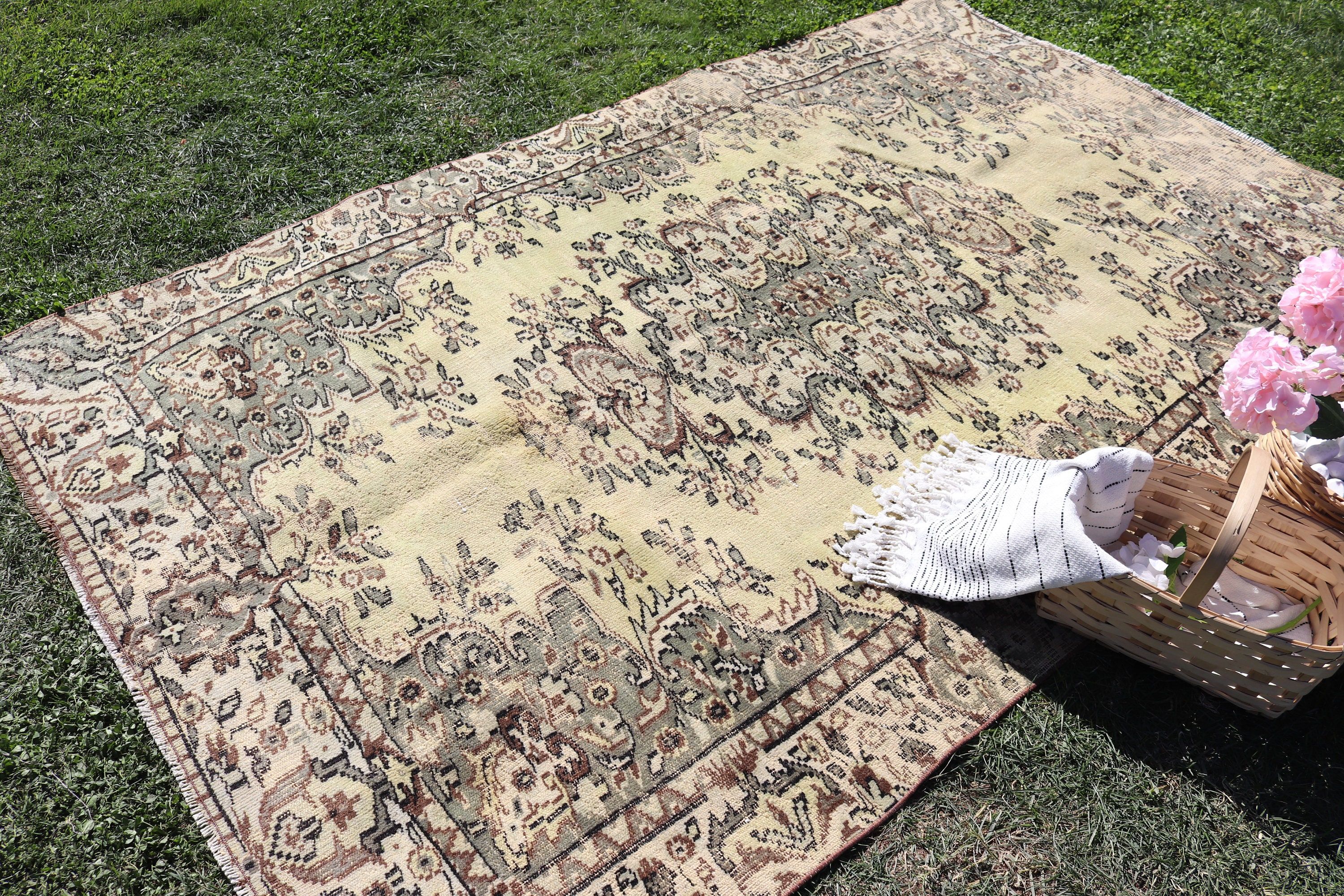 Salon Halıları, 5,3x8,5 ft Büyük Halı, Yatak Odası Halıları, Yeşil Mutfak Halısı, Antika Halılar, Aztek Halısı, Büyük Oushak Halısı, Türk Halısı, Vintage Halılar