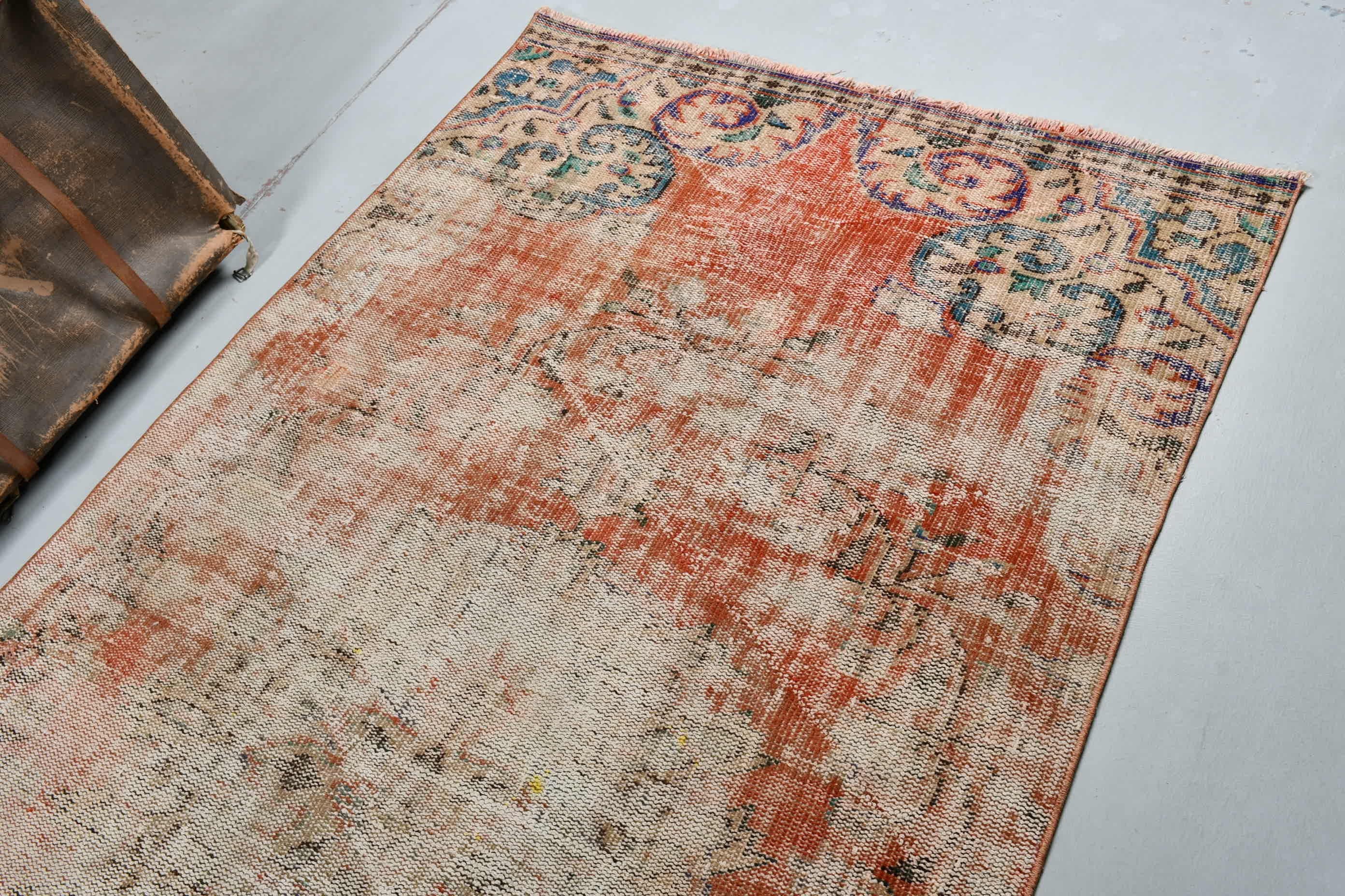 Rugs for Living Room, Anatolian Rugs, Moroccan Rugs, Turkish Rug, Red  4.3x8.7 ft Area Rugs, Vintage Rug, Nursery Rug