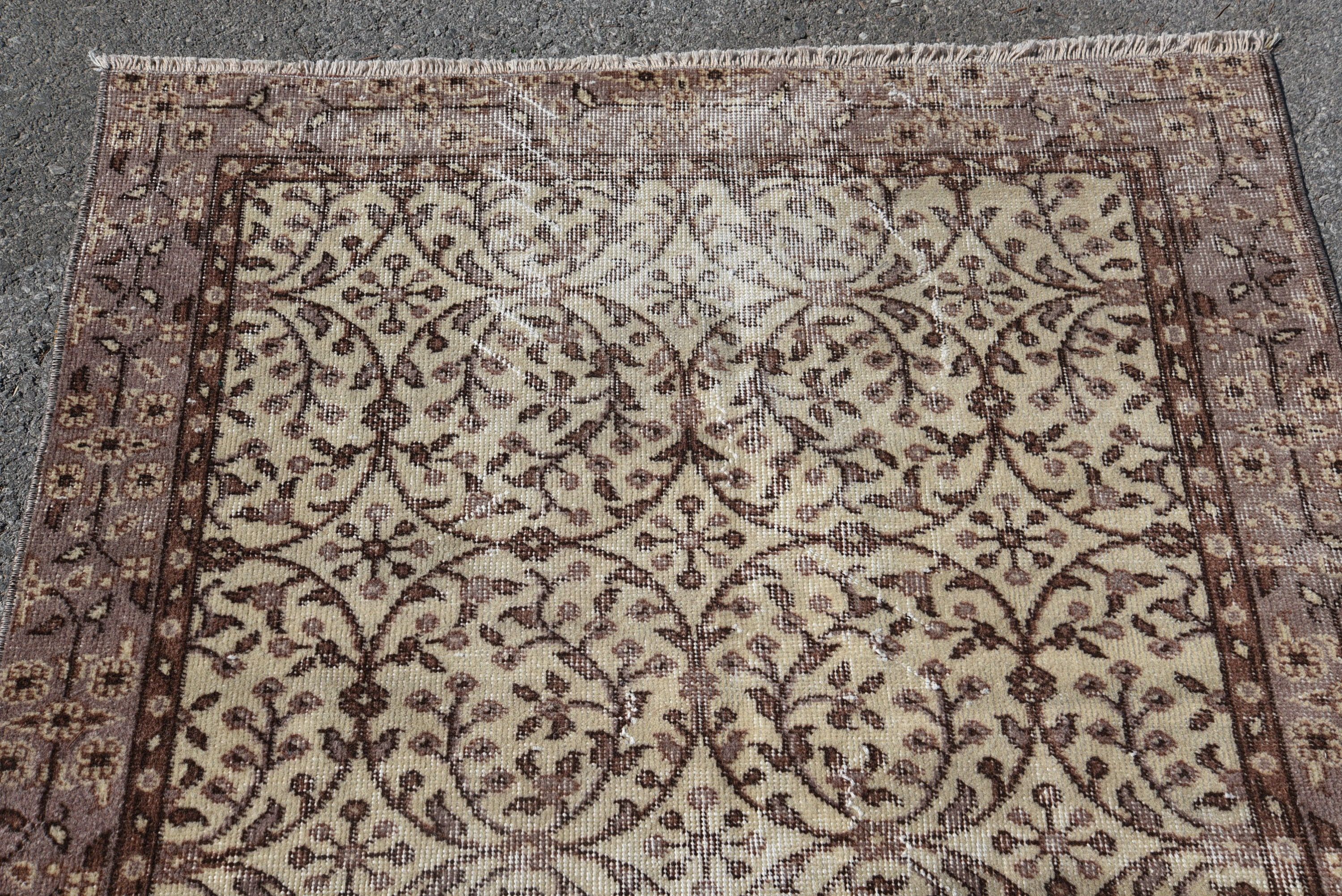 3.6x6.3 ft Accent Halı, Vintage Halı, Vintage Accent Halı Halıları, Oryantal Halılar, Yatak Odası Halısı, Mutfak Halıları, Türk Halısı, Yatak Odası Halıları