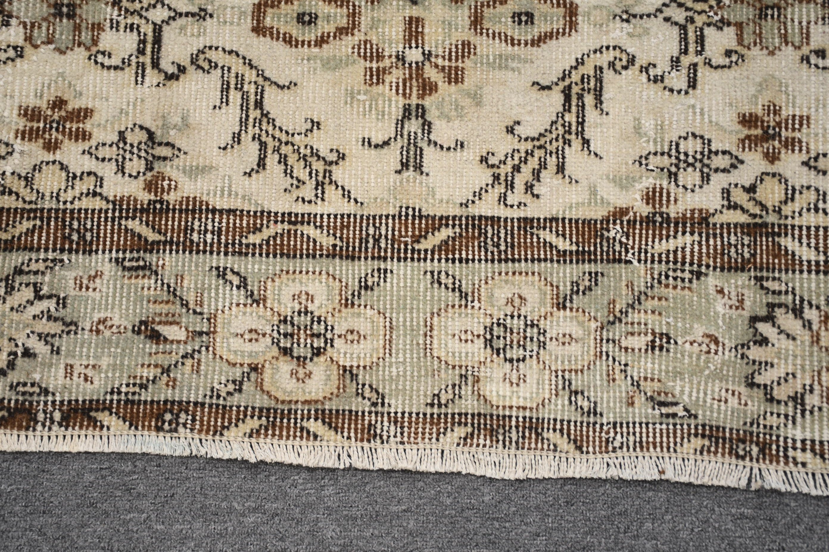 5.6x9.2 ft Büyük Halı, Havalı Halılar, Vintage Halılar, Yatak Odası Halıları, Salon Halısı, Oturma Odası Halısı, Bej Mutfak Halısı, Türk Halıları