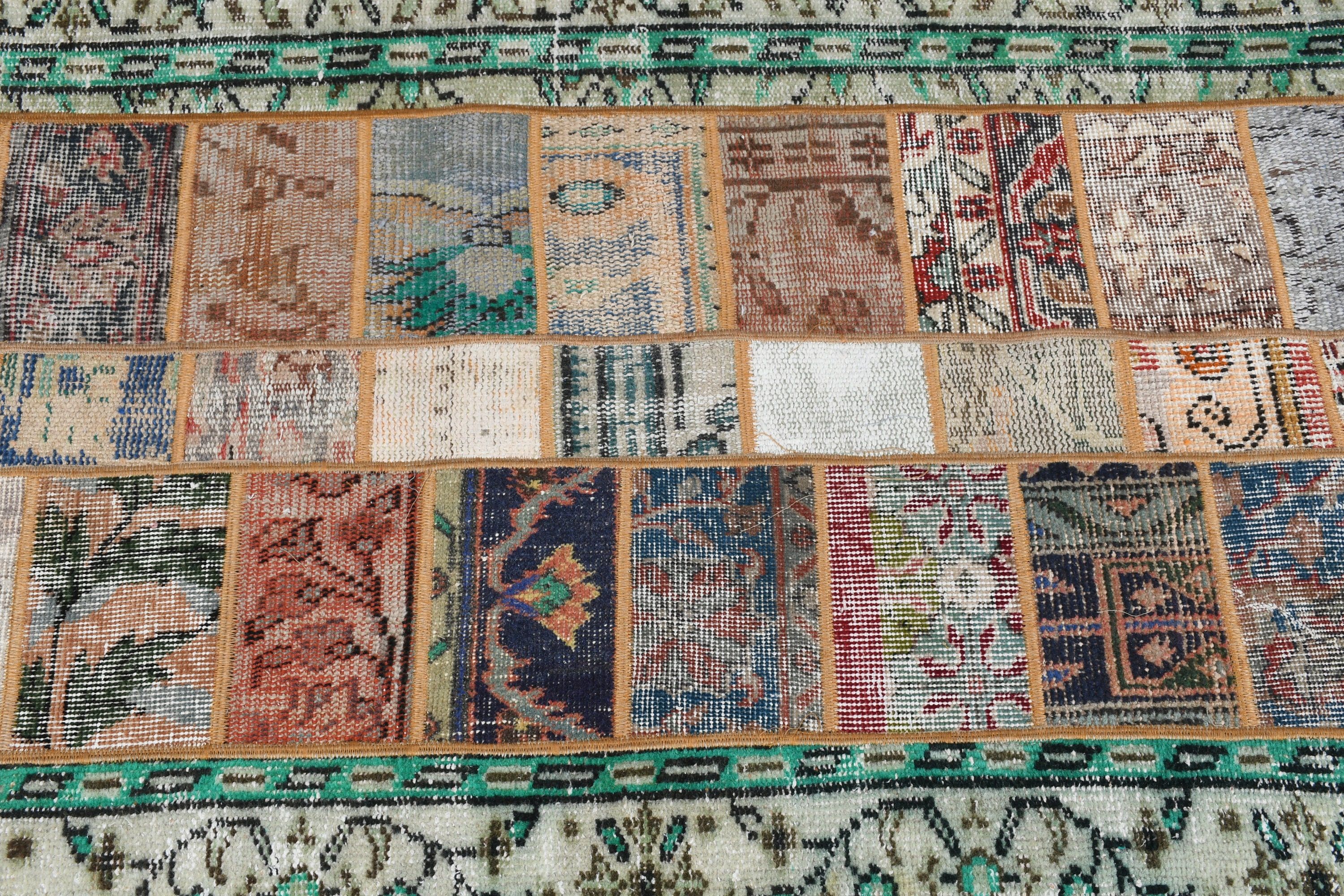 Turkish Rug, Vintage Rug, Hallway Rug, Antique Rugs, Stair Rug, Boho Rug, Rainbow Moroccan Rugs, 3.1x8 ft Runner Rugs