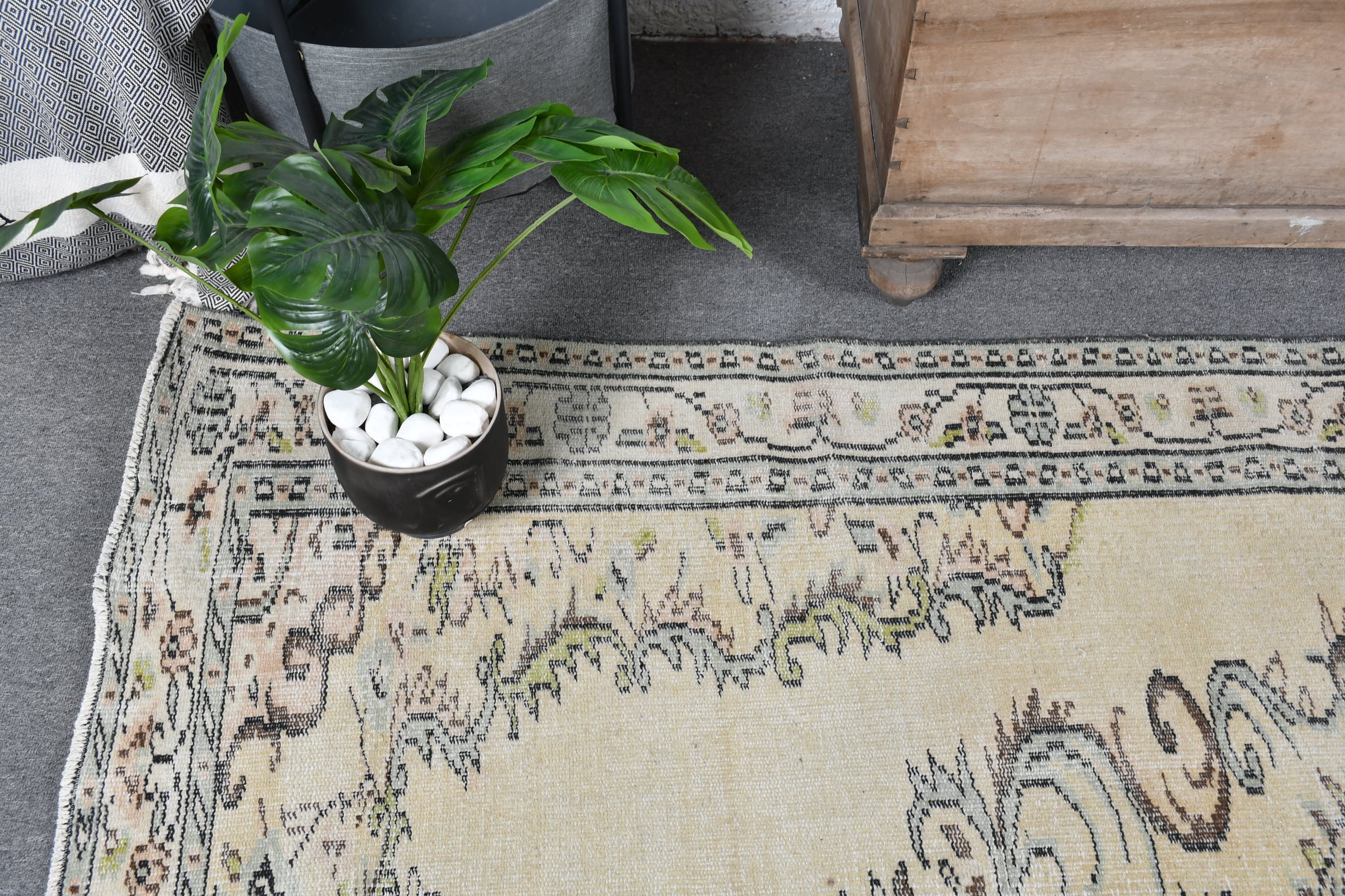 Living Room Rug, Turkish Rugs, Home Decor Rugs, Beige  5.2x8.2 ft Large Rug, Oriental Rugs, Vintage Rug, Dining Room Rug