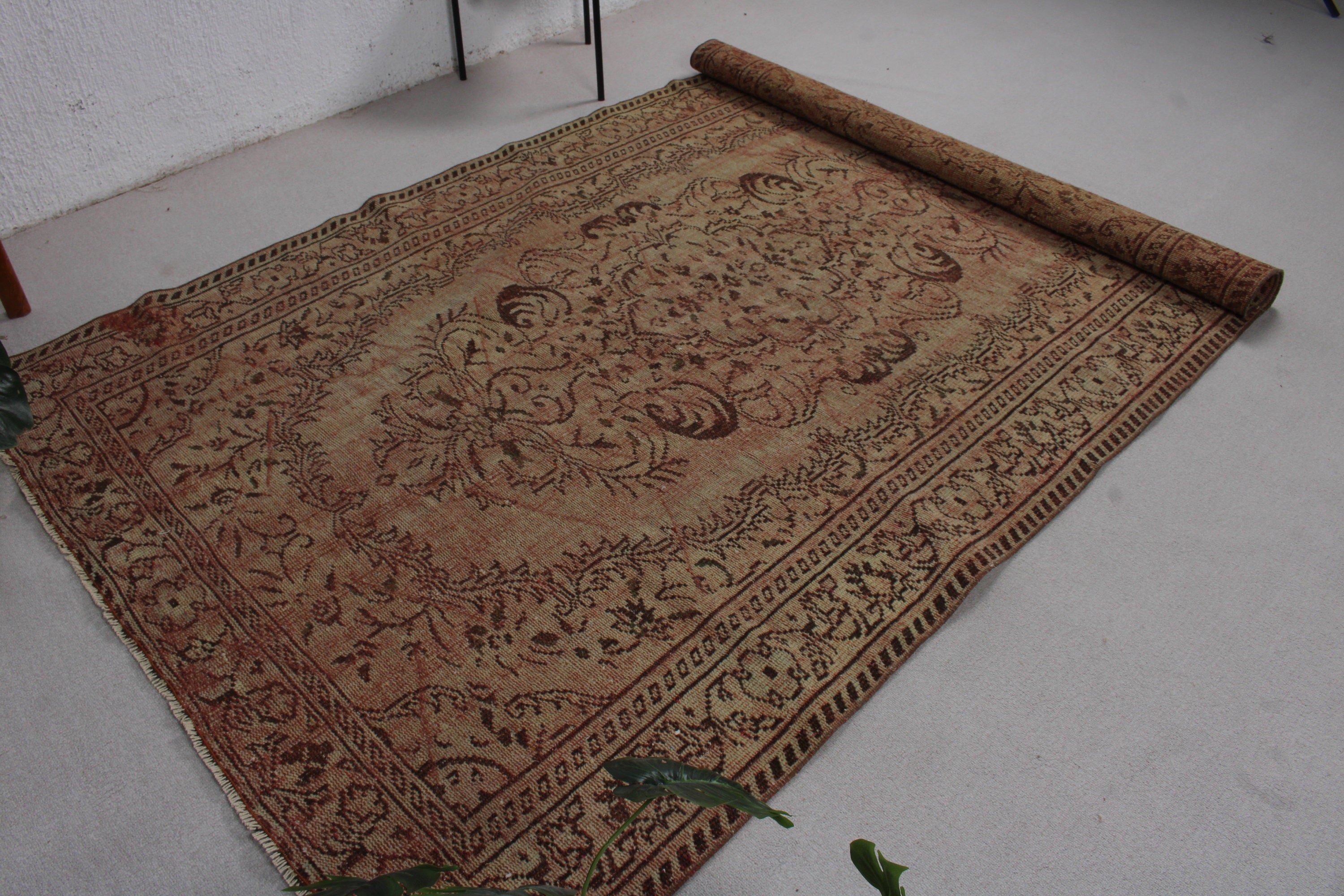 Bej Oryantal Halı, Kabile Halısı, Büyük Boho Halıları, Yer Halıları, 5,5x8,8 ft Büyük Halılar, Modern Halı, Türk Halısı, Oturma Odası Halısı, Vintage Halı