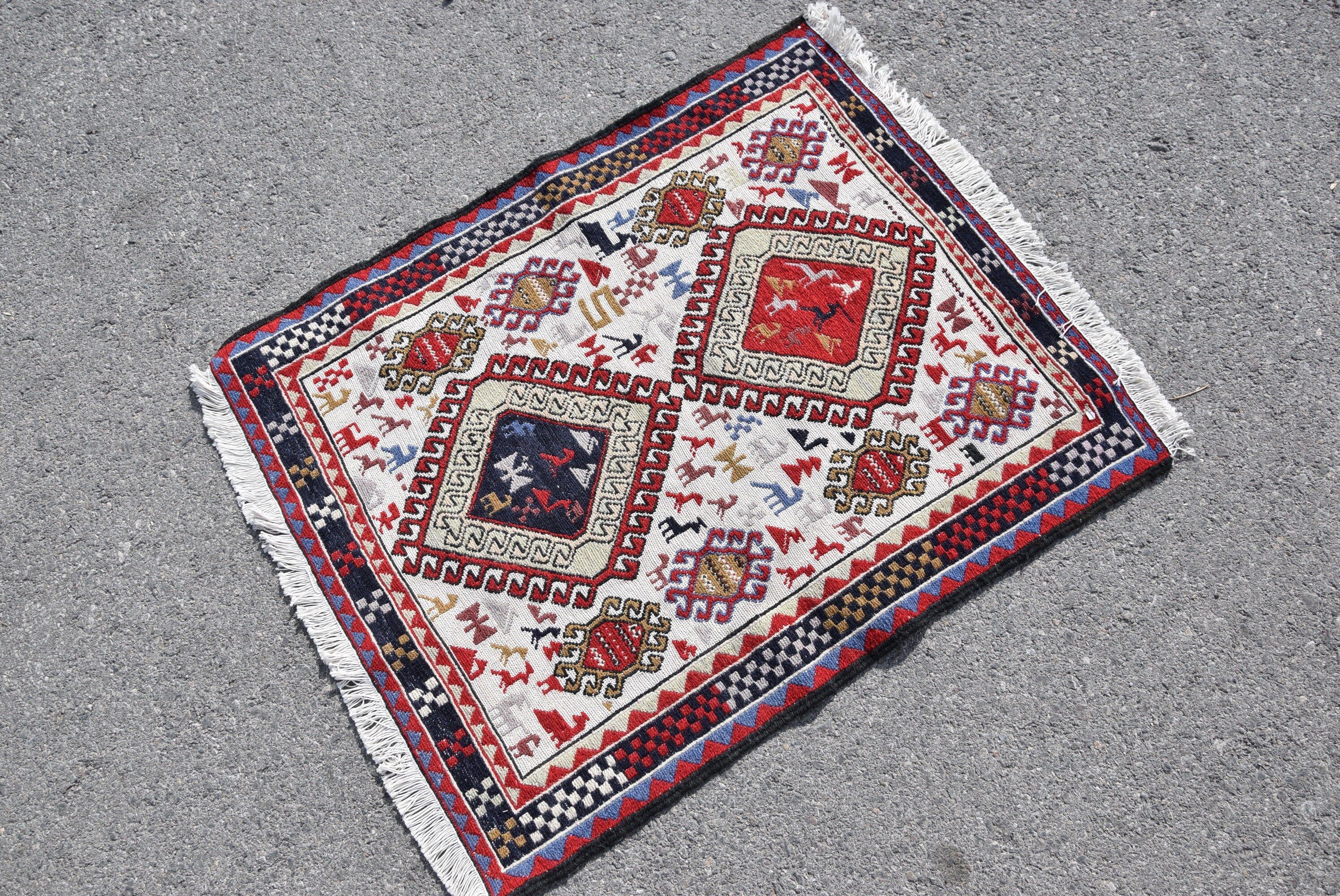 Çocuk Halıları, Yer Halıları, Yatak Odası Halıları, 2,5x3 ft Küçük Halı, Kırmızı Yer Halısı, Kilim, Vintage Halı, Mutfak Halıları, Yün Halı, Türk Halısı