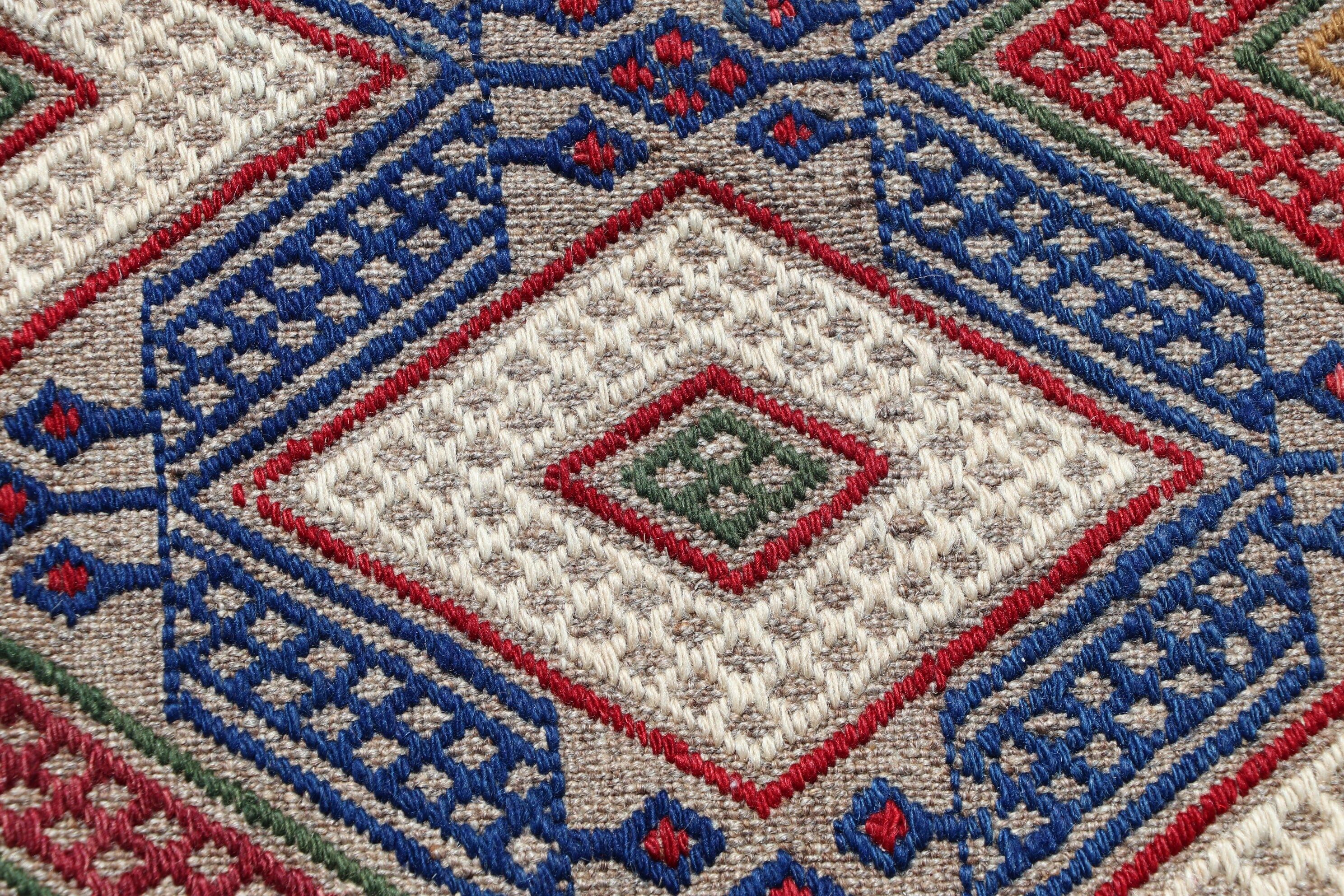 Oushak Rugs, Vintage Rug, 4.2x5.7 ft Accent Rug, Ethnic Rug, Antique Rugs, Blue Oriental Rugs, Bedroom Rugs, Turkish Rugs, Nursery Rug