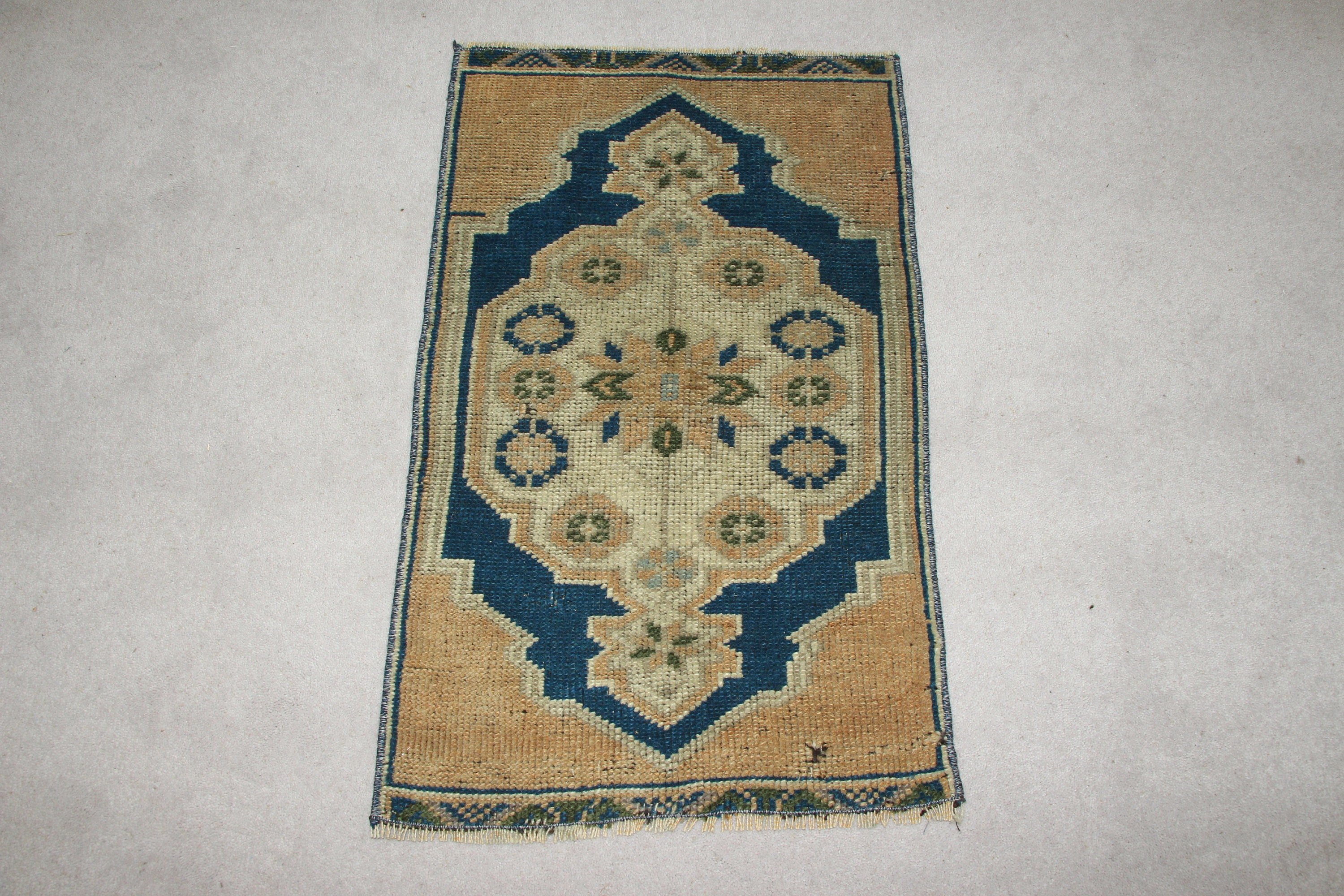 Vintage Rugs, Blue Moroccan Rugs, Cool Rug, Bedroom Rugs, 1.4x2.2 ft Small Rug, Turkish Rug, Moroccan Rug, Rugs for Bath, Door Mat Rugs