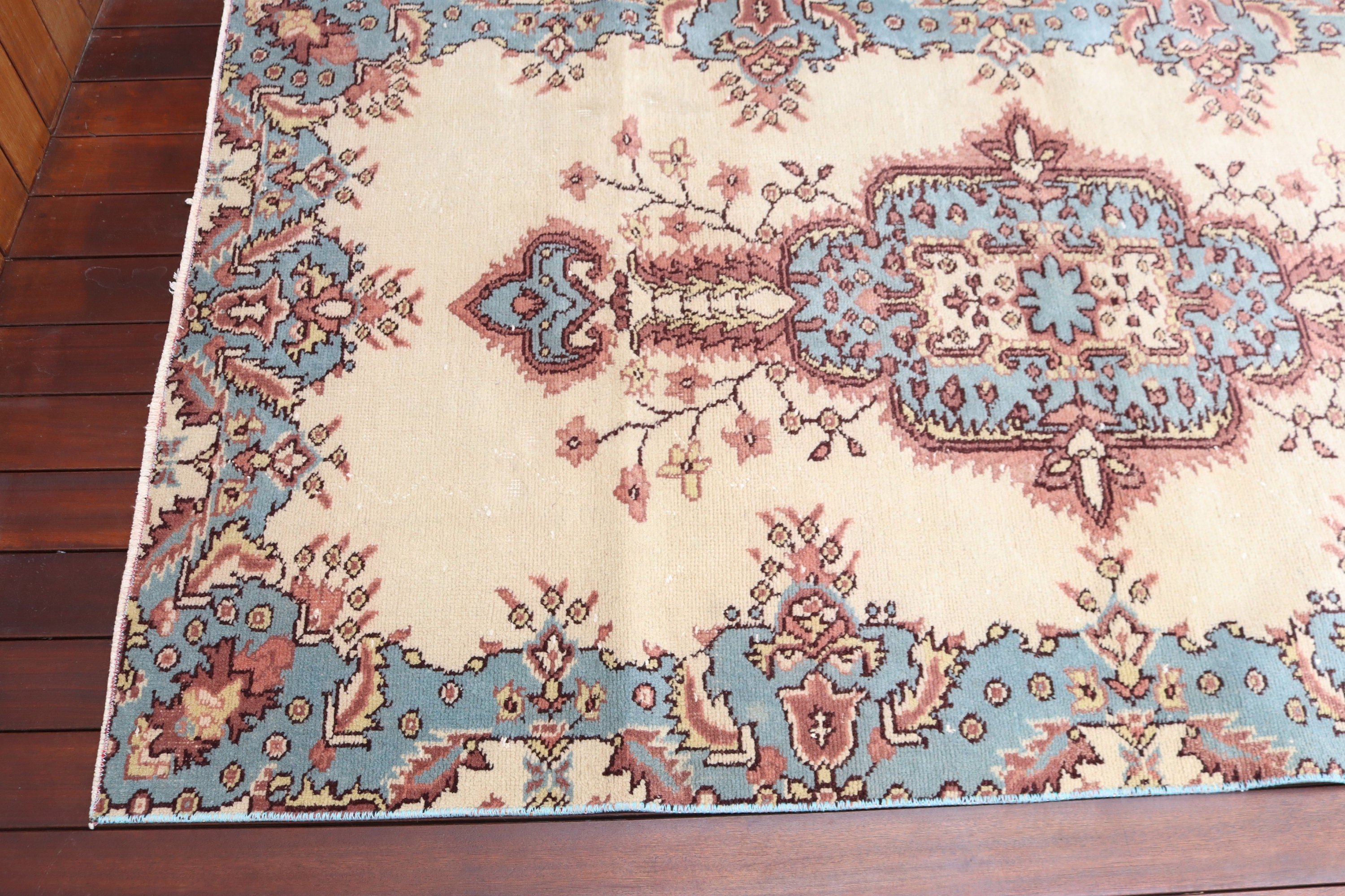 Antique Rug, Turkish Rug, Floor Rug, Vintage Rug, 3.6x6.6 ft Accent Rug, Beige Bedroom Rug, Vintage Accent Rugs, Aztec Rug, Kitchen Rugs