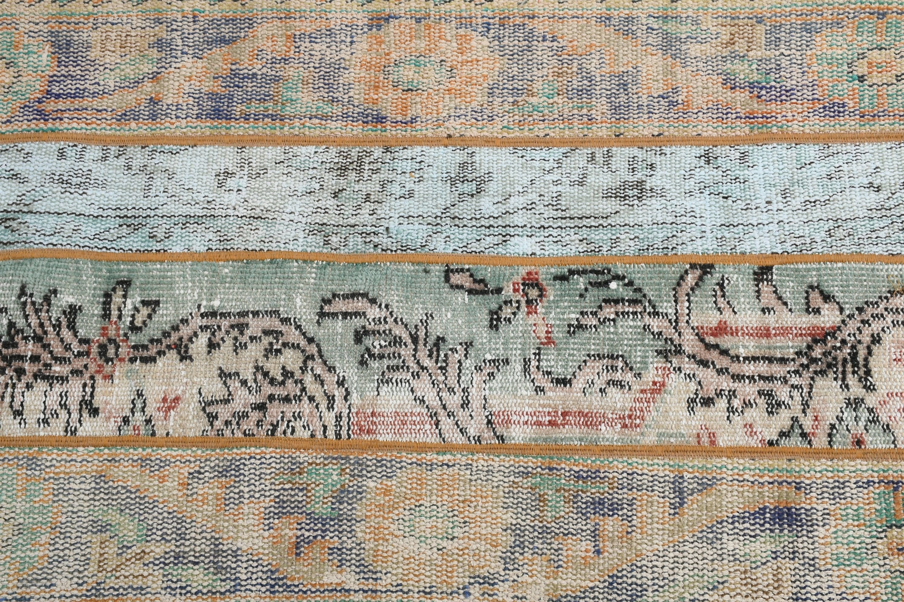 2.2x4.3 ft Küçük Halılar, Çocuk Halıları, Sarı Soğuk Halı, Türk Halısı, Antika Halı, Vintage Halılar, Yer Halıları, Banyo Halısı