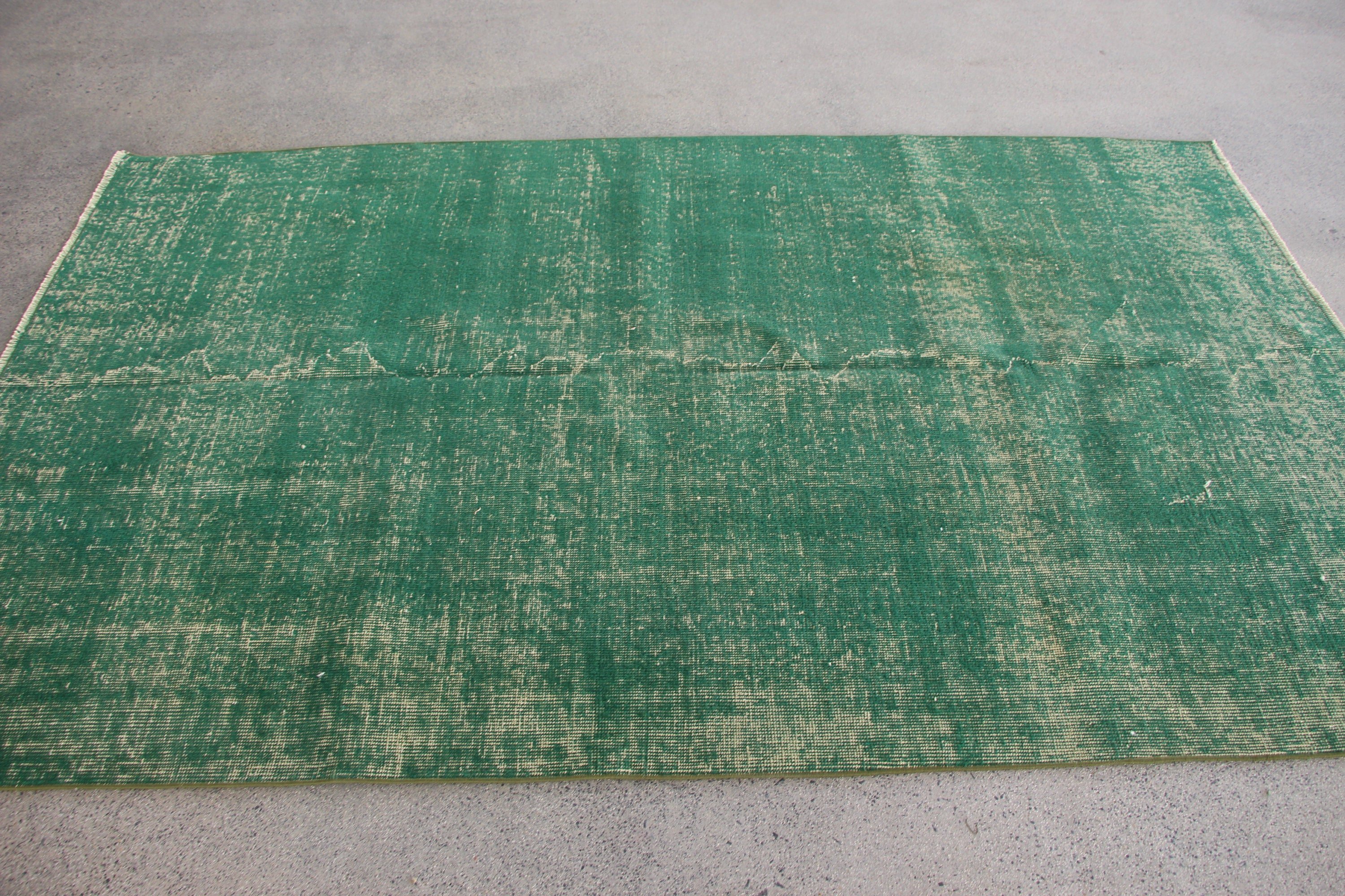 Nursery Rugs, Vintage Rug, Green  4.6x7.7 ft Area Rugs, Cool Rugs, Living Room Rugs, Floor Rugs, Turkish Rugs, Kitchen Rug