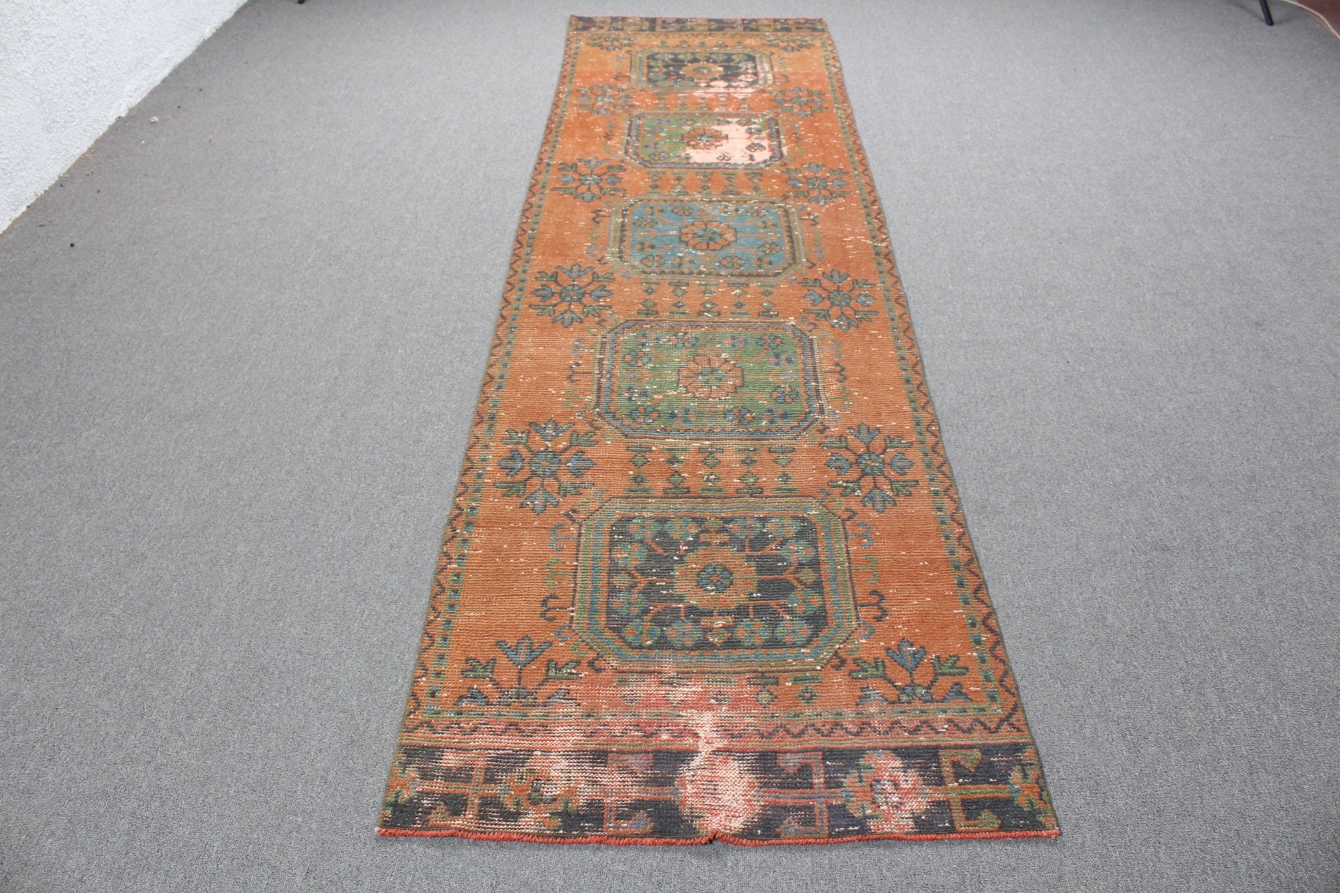 Hallway Rug, Corridor Rugs, Bedroom Rug, 3x10.2 ft Runner Rugs, Rugs for Runner, Turkish Rug, Vintage Rug, Moroccan Rug, Brown Cool Rugs