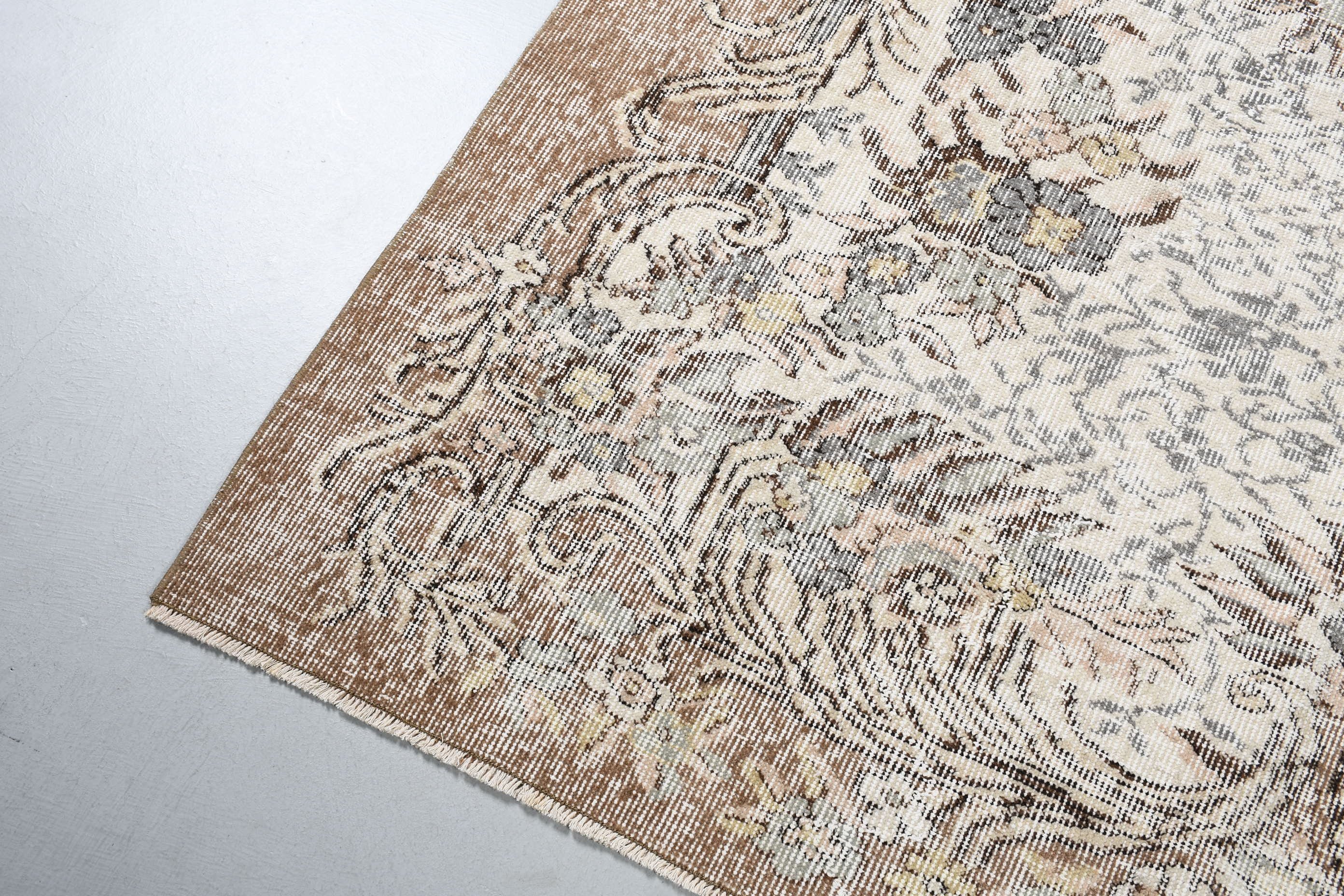 Beige  5.3x8.3 ft Large Rug, Vintage Rugs, Rugs for Dining Room, Floor Rug, Bedroom Rug, Turkish Rugs, Living Room Rug