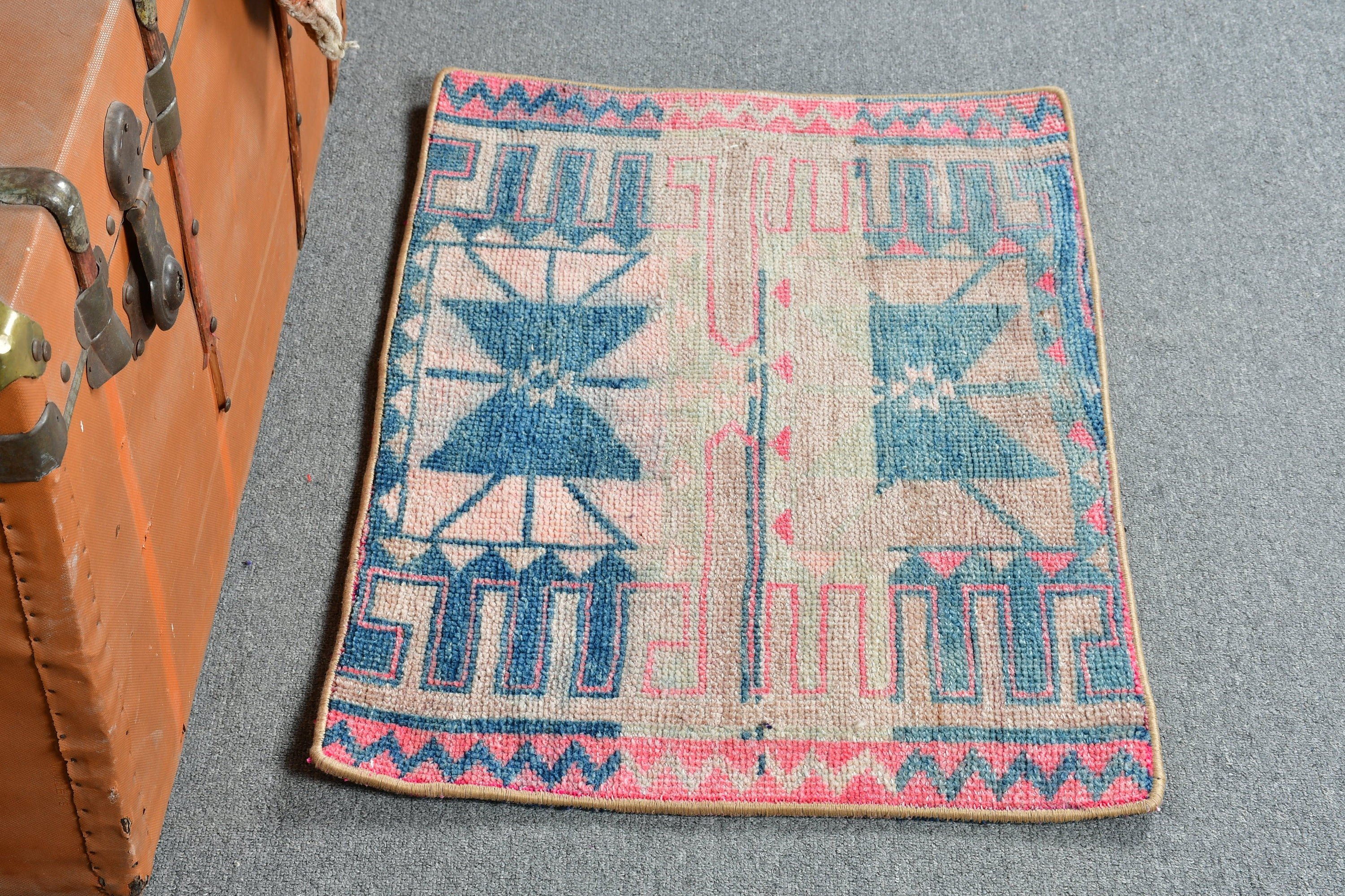 Vintage Rug, Purple Cool Rug, Bathroom Rug, Turkish Rugs, 1.9x2.6 ft Small Rugs, Kitchen Rug, Oriental Rug, Rugs for Bedroom, Dorm Rugs