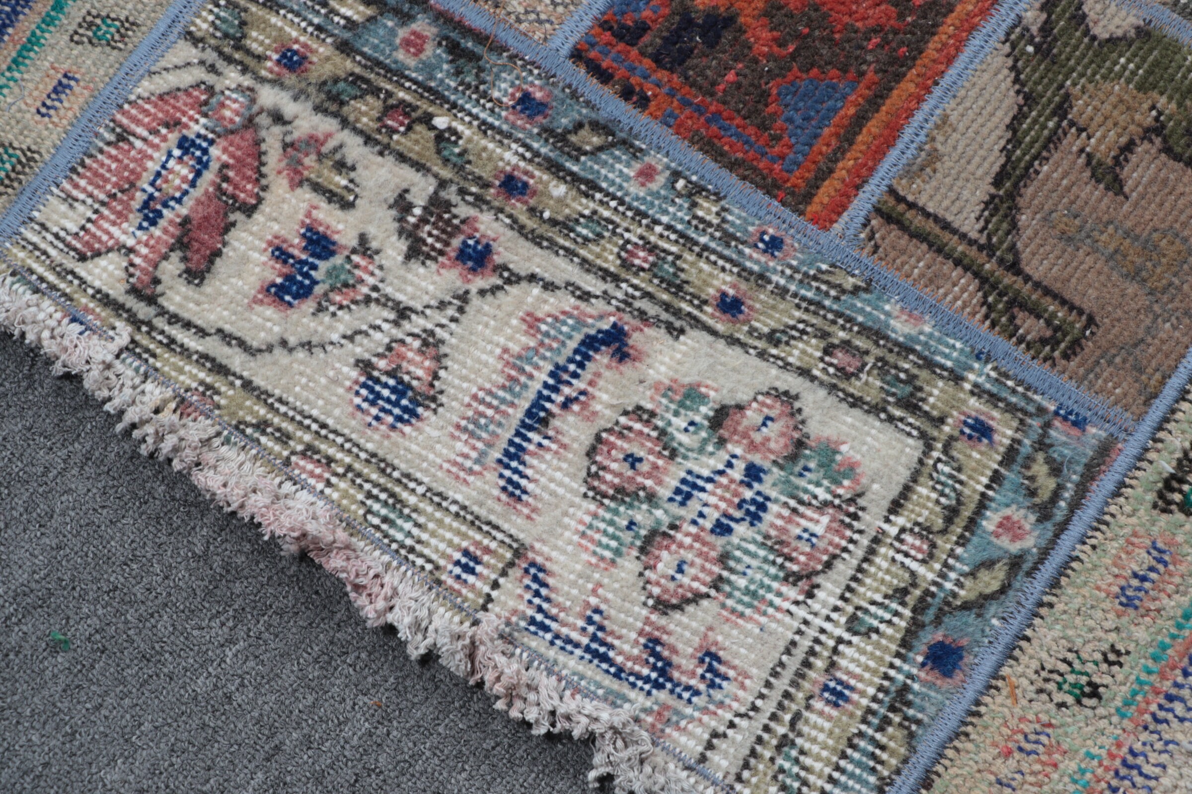 Rugs for Bedroom, 3.1x5 ft Accent Rugs, Nursery Rugs, Turkish Rug, Entry Rug, Vintage Rug, Blue Moroccan Rugs, Bedroom Rug, Antique Rug