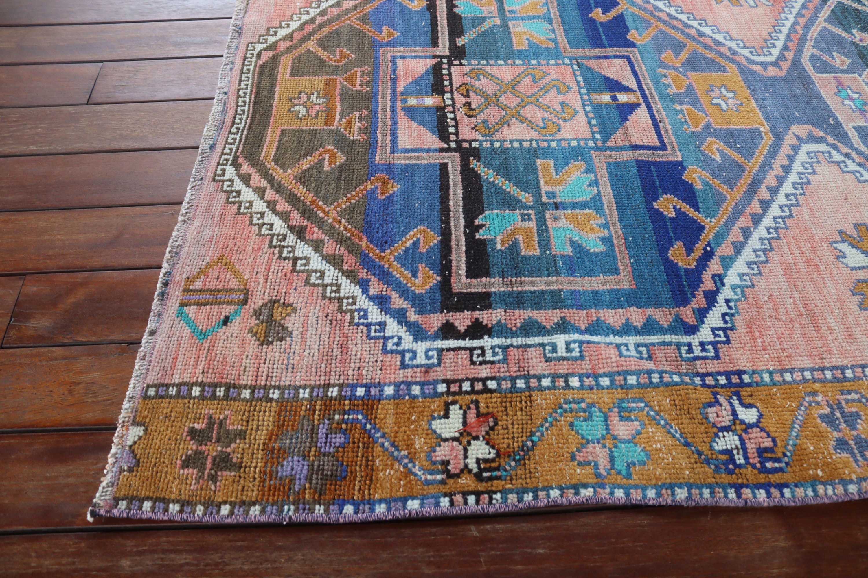 Neutral Rug, Indoor Rugs, Turkish Rug, Vintage Rugs, Vintage Area Rug, Blue Luxury Rug, Moroccan Rug, Tribal Rug, 3.5x7.2 ft Area Rugs