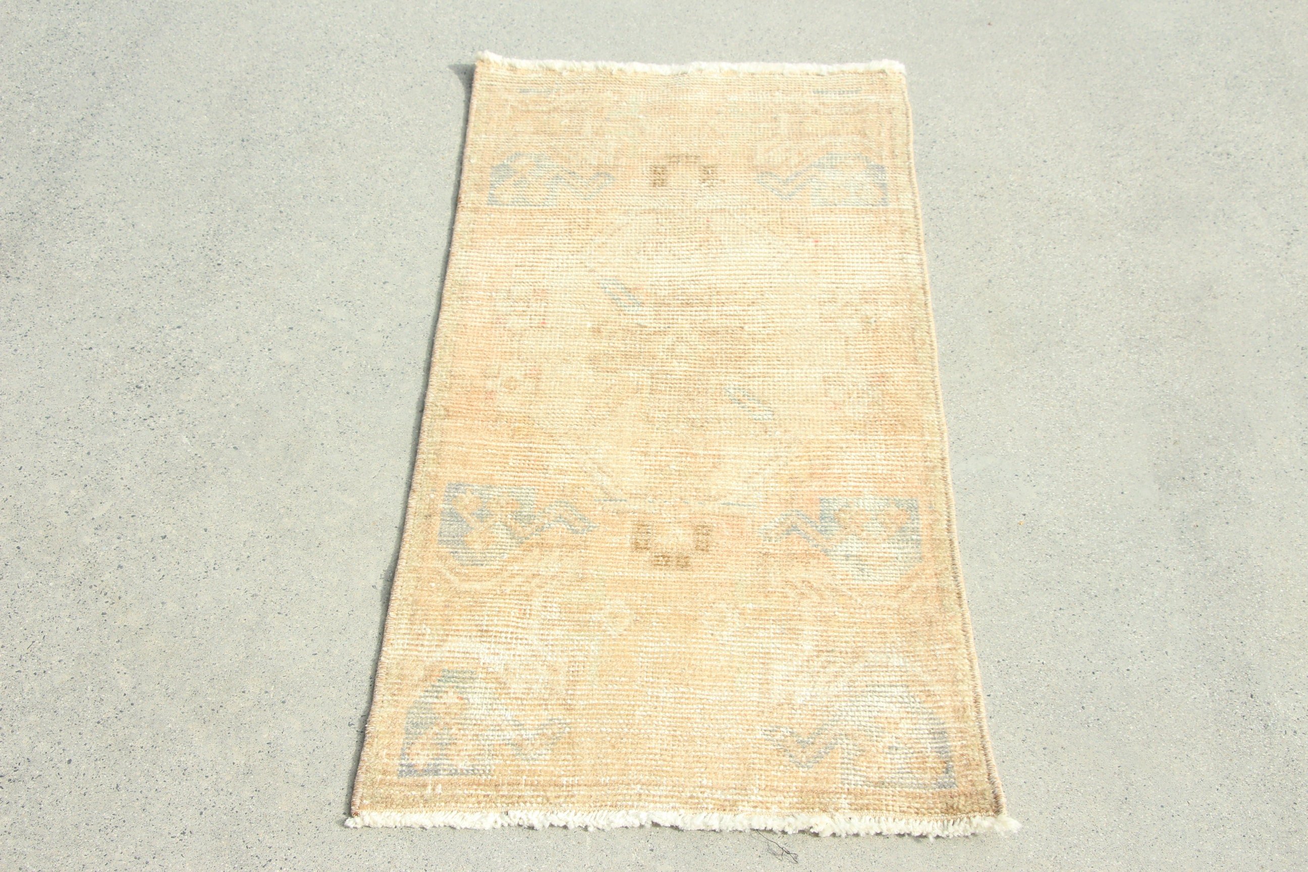 Türk Halıları, Boho Halıları, Banyo Halıları, Lüks Halılar, Küçük Vintage Halı, Vintage Halılar, El Dokuma Halı, 1.5x2.9 ft Küçük Halılar, Kahverengi Açıklama Halısı