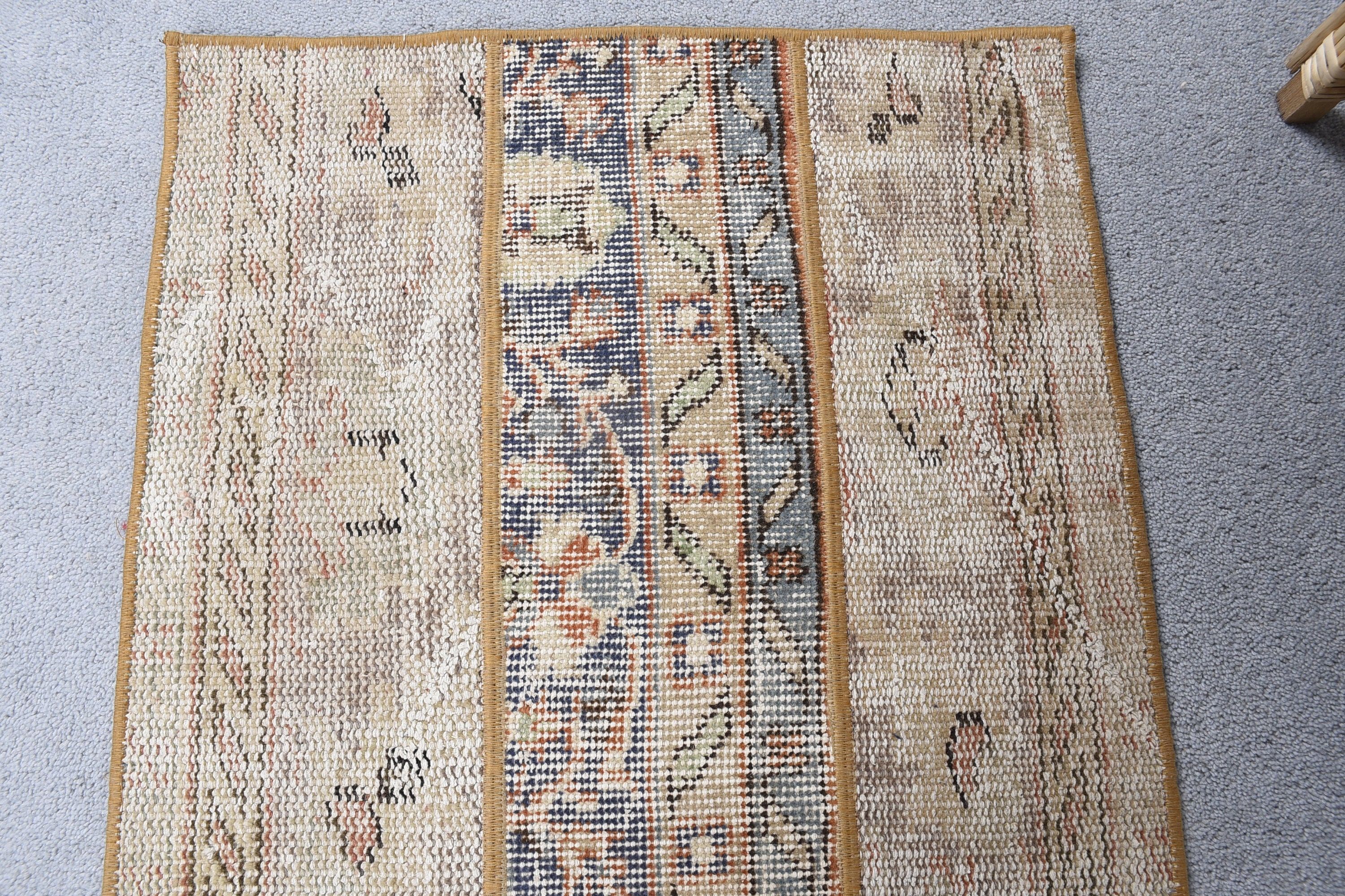 Türk Halıları, Giriş Halıları, Araba Paspas Halıları, 1.8x3.3 ft Küçük Halı, Mutfak Halıları, Anadolu Halısı, Yün Halılar, Vintage Halı, Mavi Antika Halı