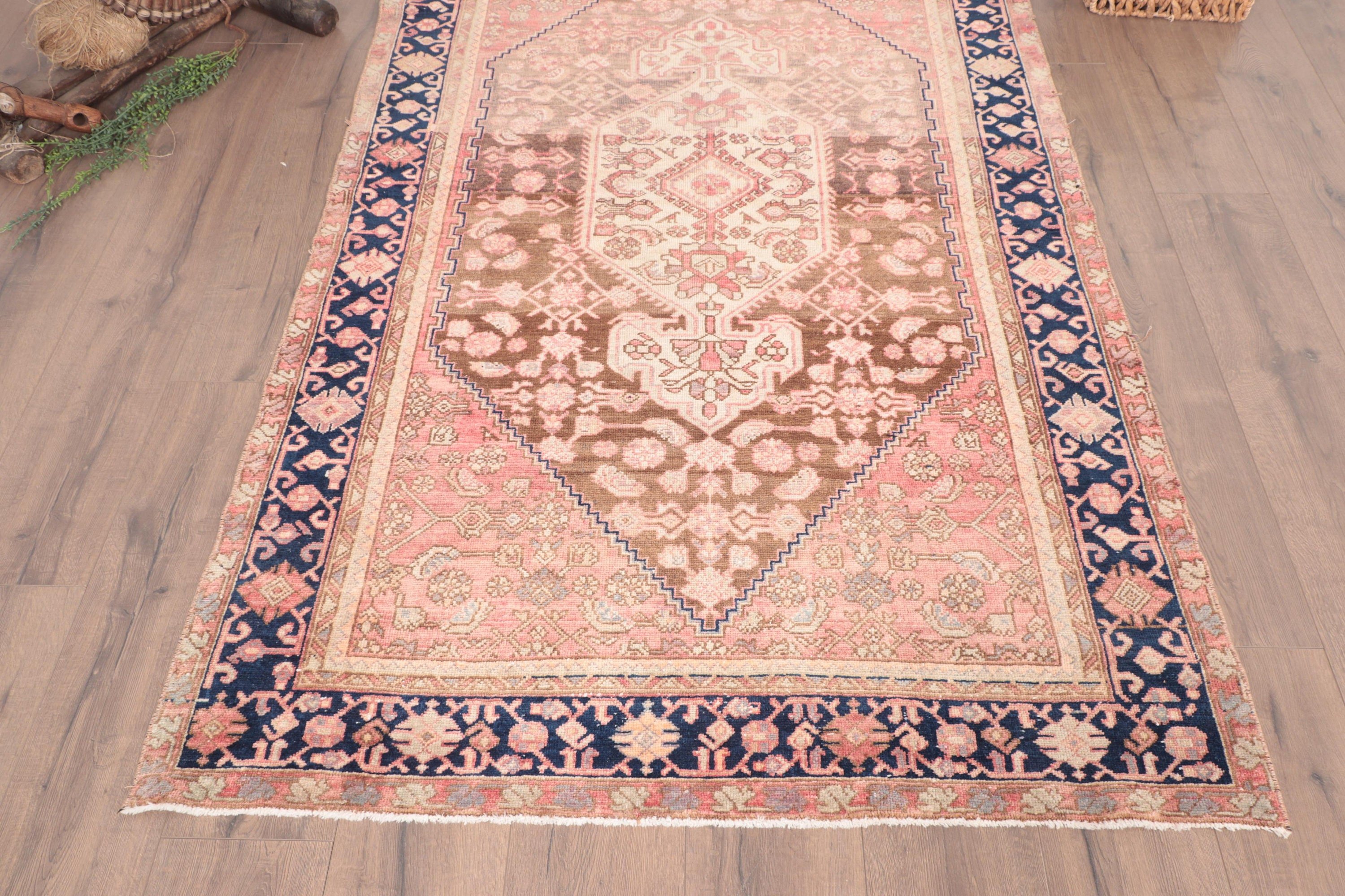 Indoor Rug, Pink Flatweave Rugs, Vintage Rugs, 4.2x6.7 ft Area Rug, Antique Rug, Dining Room Rugs, Turkish Rugs, Ethnic Rugs