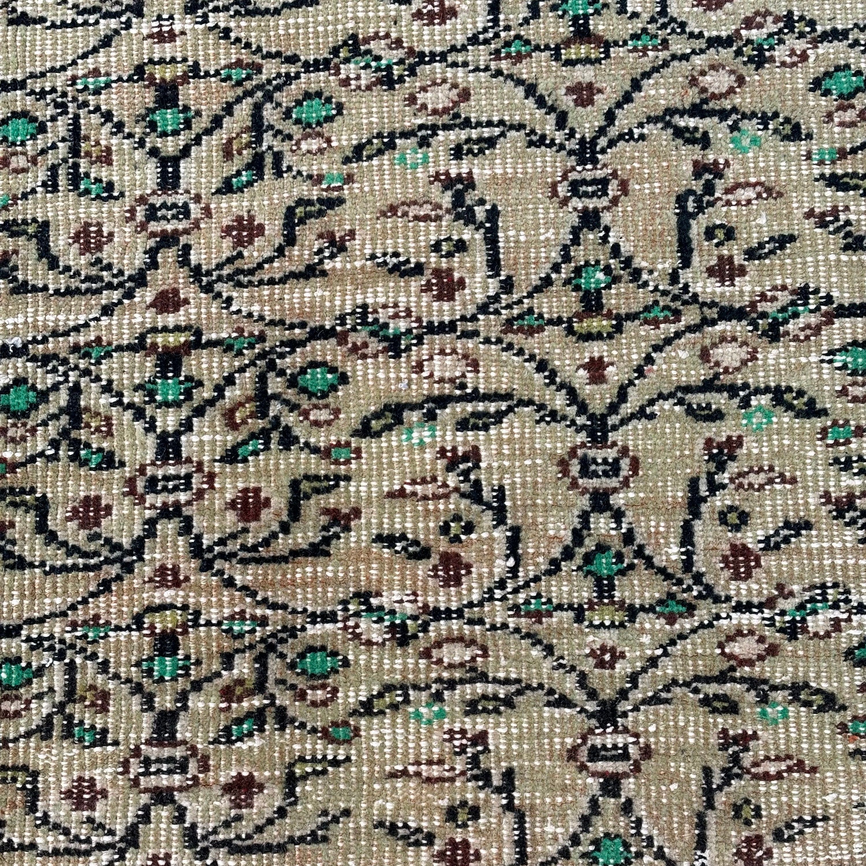 Vintage Halılar, Türk Halısı, Büyük Oushak Halıları, Mutfak Halısı, Büyük Boho Halısı, 5,7x8,8 ft Büyük Halılar, Kahverengi Antika Halı, Antika Halılar