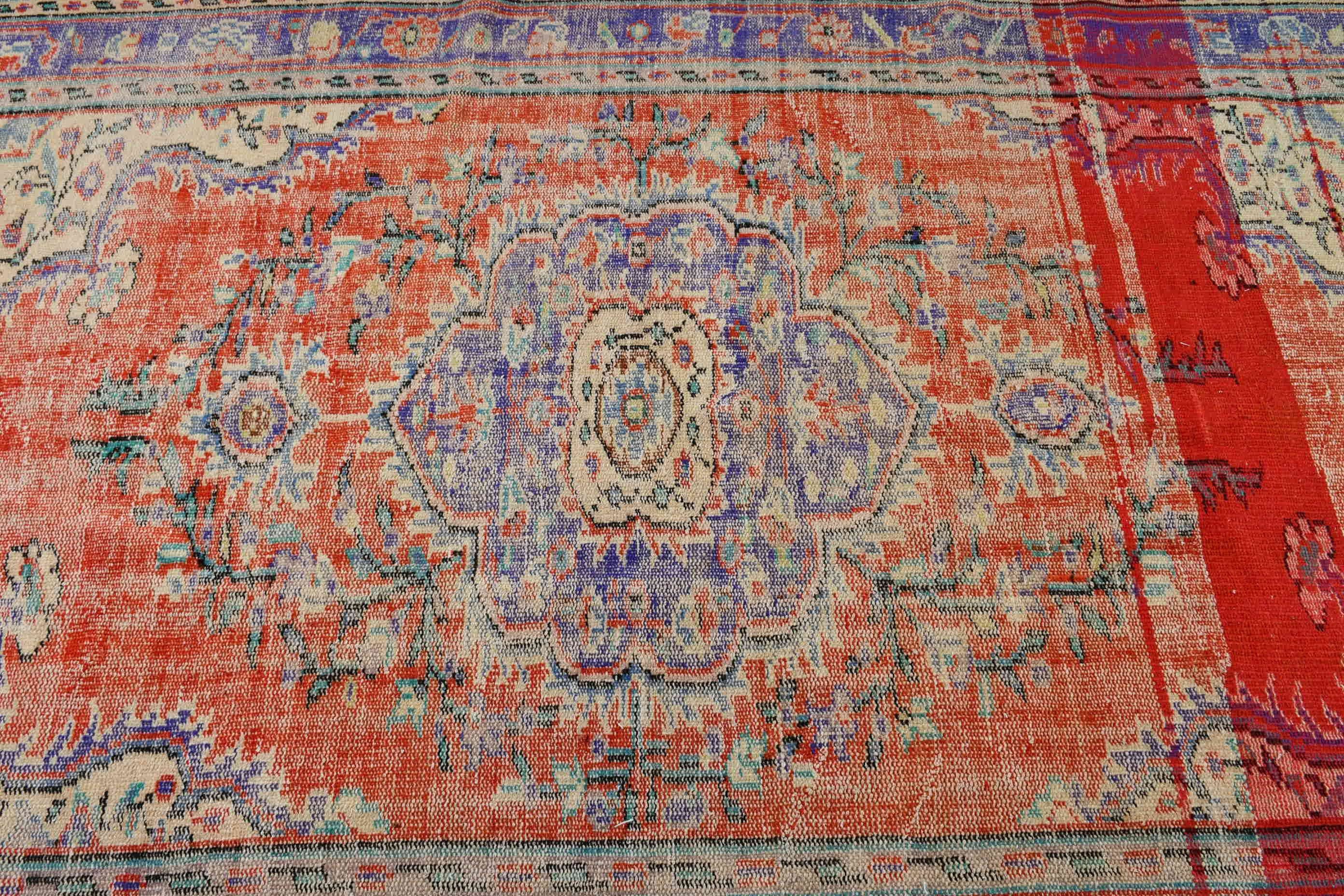 5.3x8.4 ft Large Rug, Vintage Rugs, Living Room Rugs, Cool Rug, Natural Rug, Orange Oushak Rugs, Oushak Rugs, Bedroom Rugs, Turkish Rugs